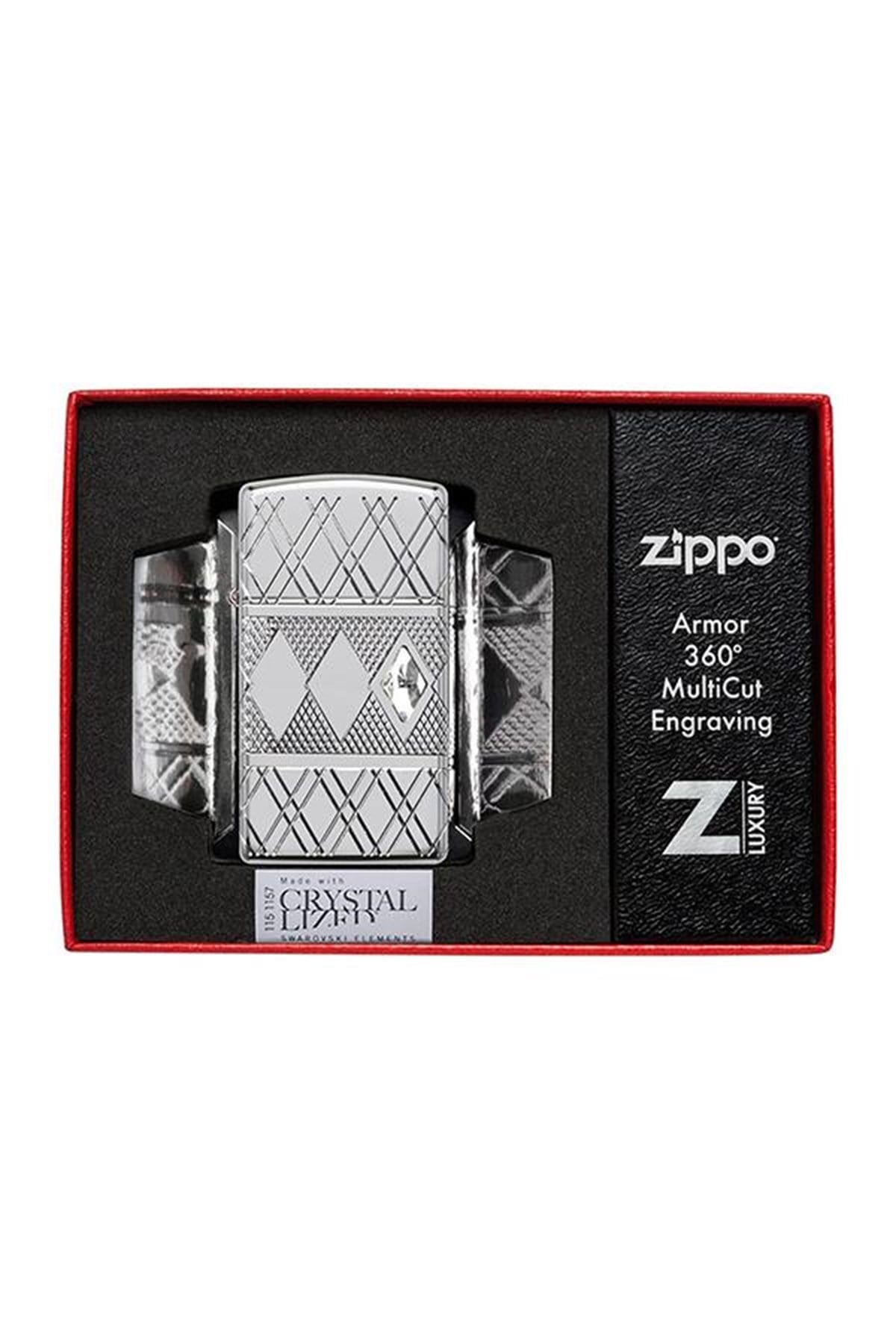 TR4445,Zippo Çakmak 49052-075224 Diamond Pattern Design