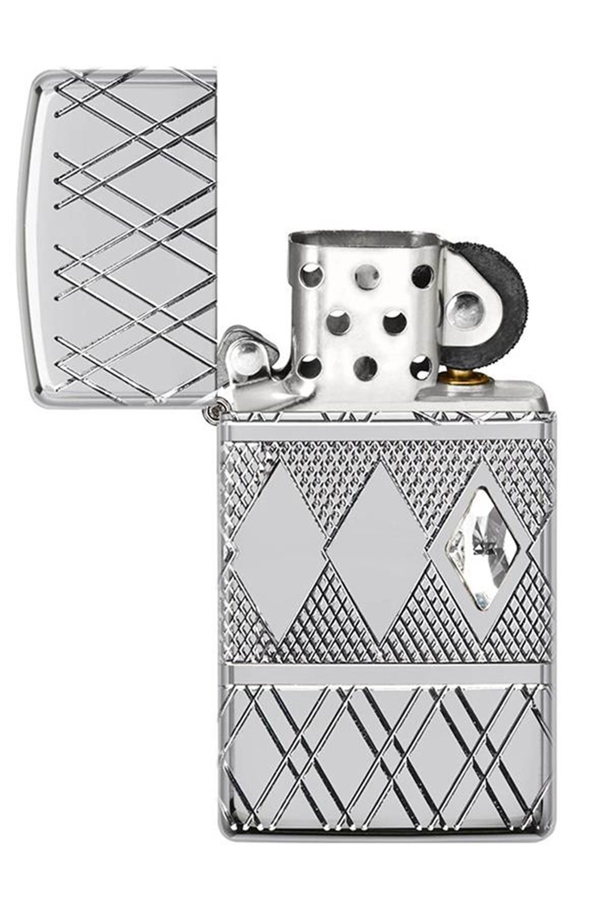 TR4445,Zippo Çakmak 49052-075224 Diamond Pattern Design