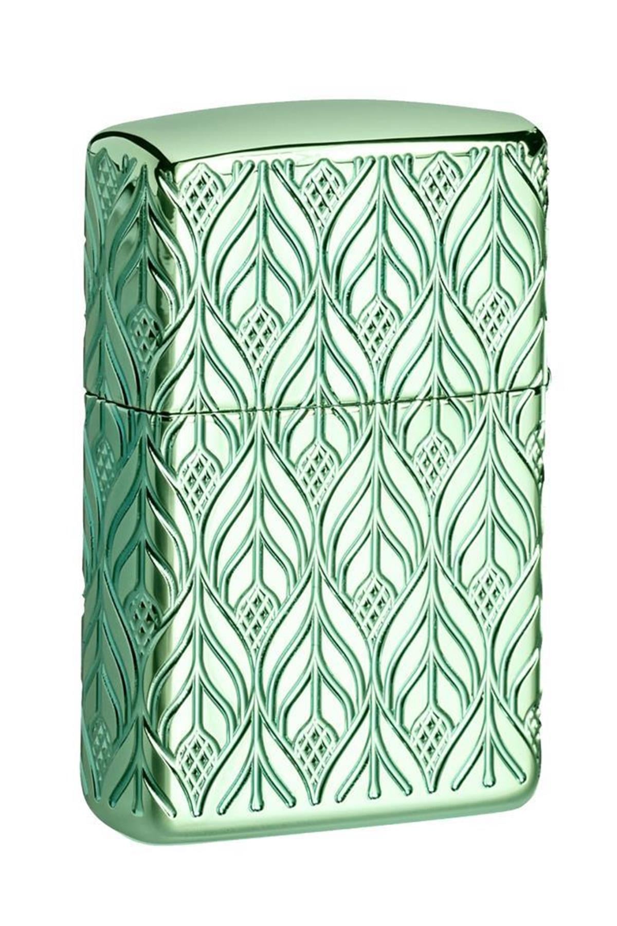 TR5649,Zippo Çakmak 49054-075226 Armor Hp Green Elegant Dragon