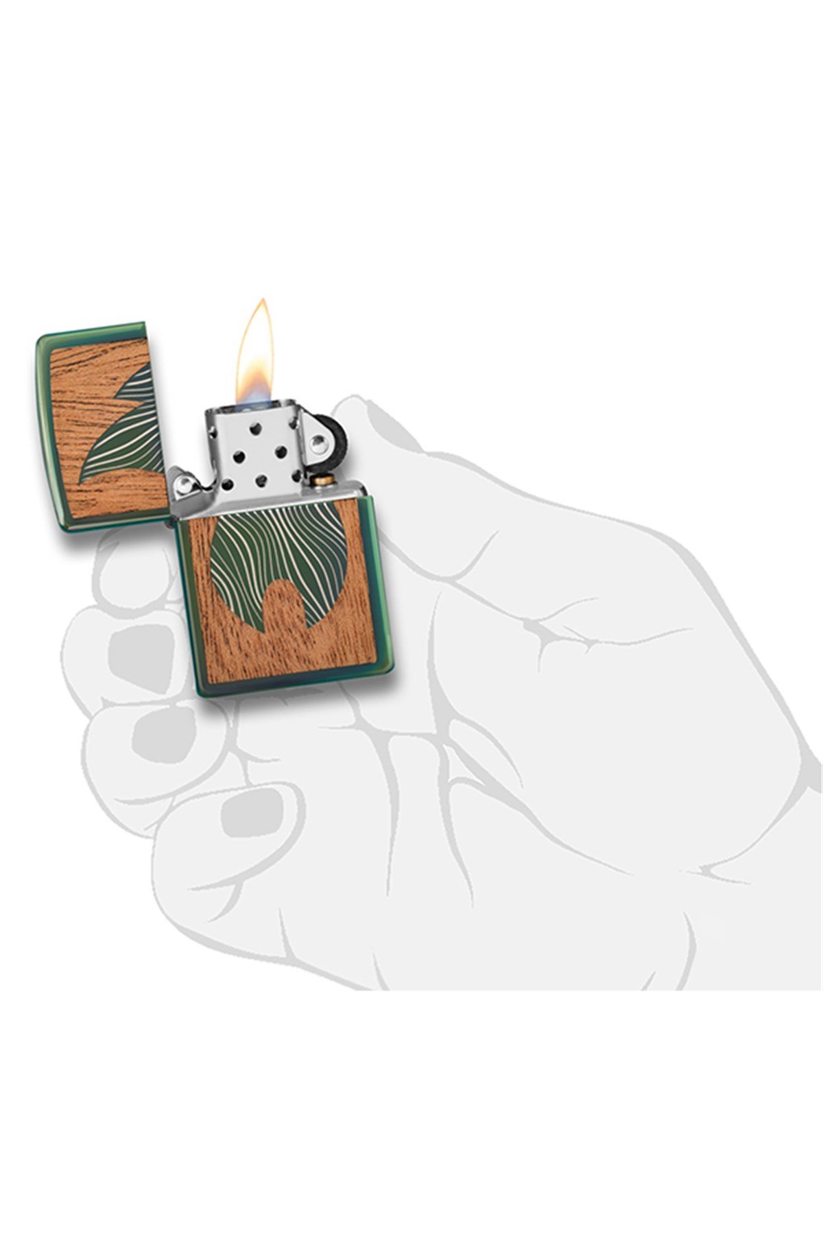 TR4447,Zippo Çakmak 49057-073193 Woodchuck Large Flame