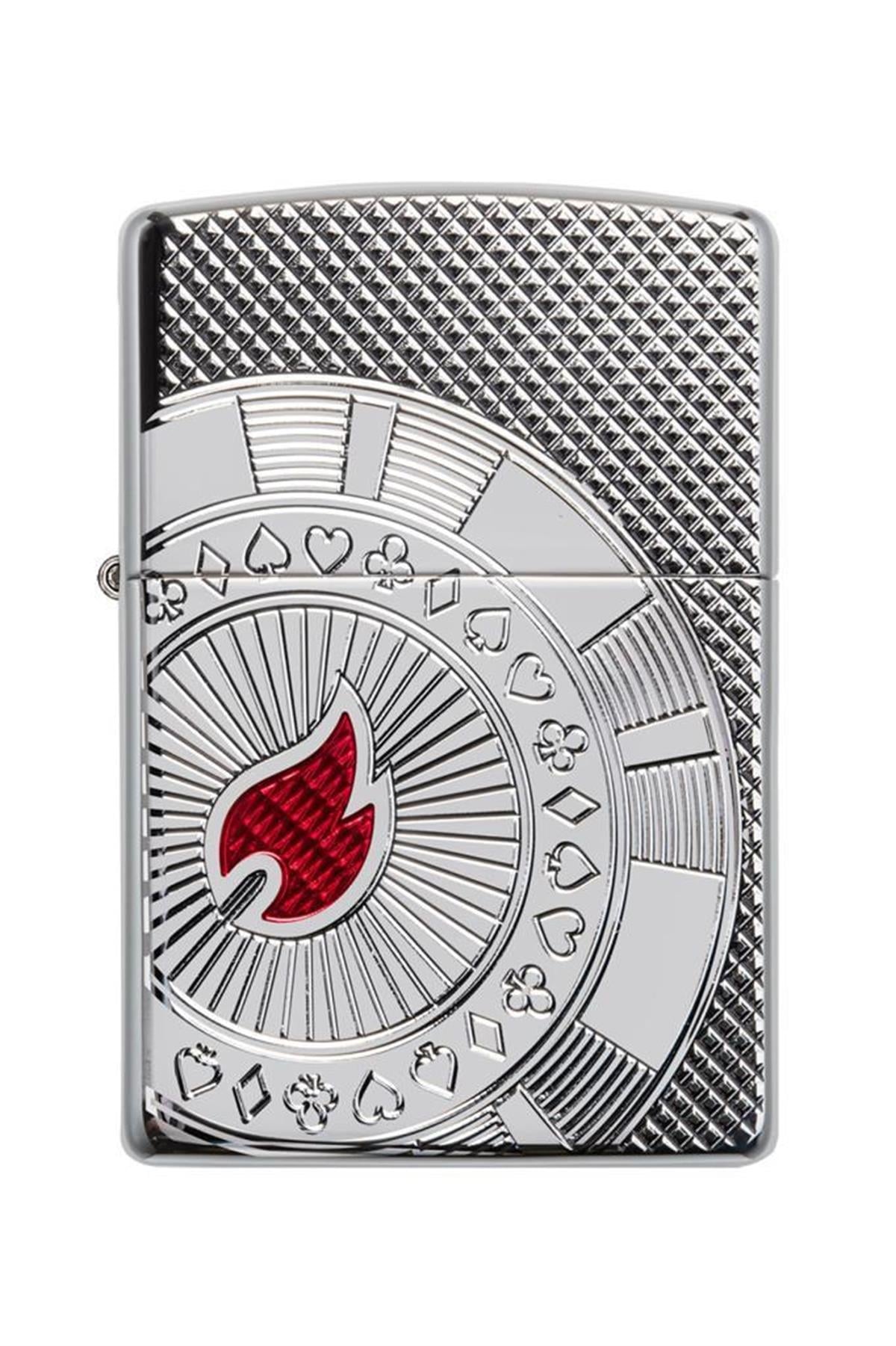 TR5450,Zippo Çakmak 49058-075228 167 Poker Chip Design