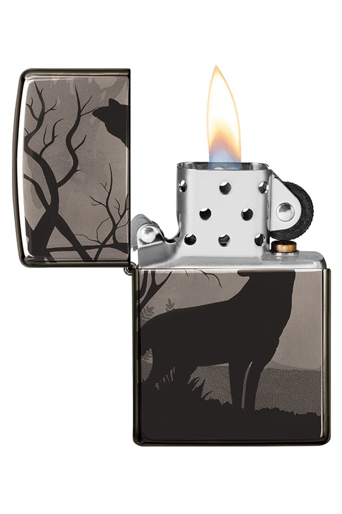 TR4420,Zippo Çakmak 49188-078554 Wolves Design
