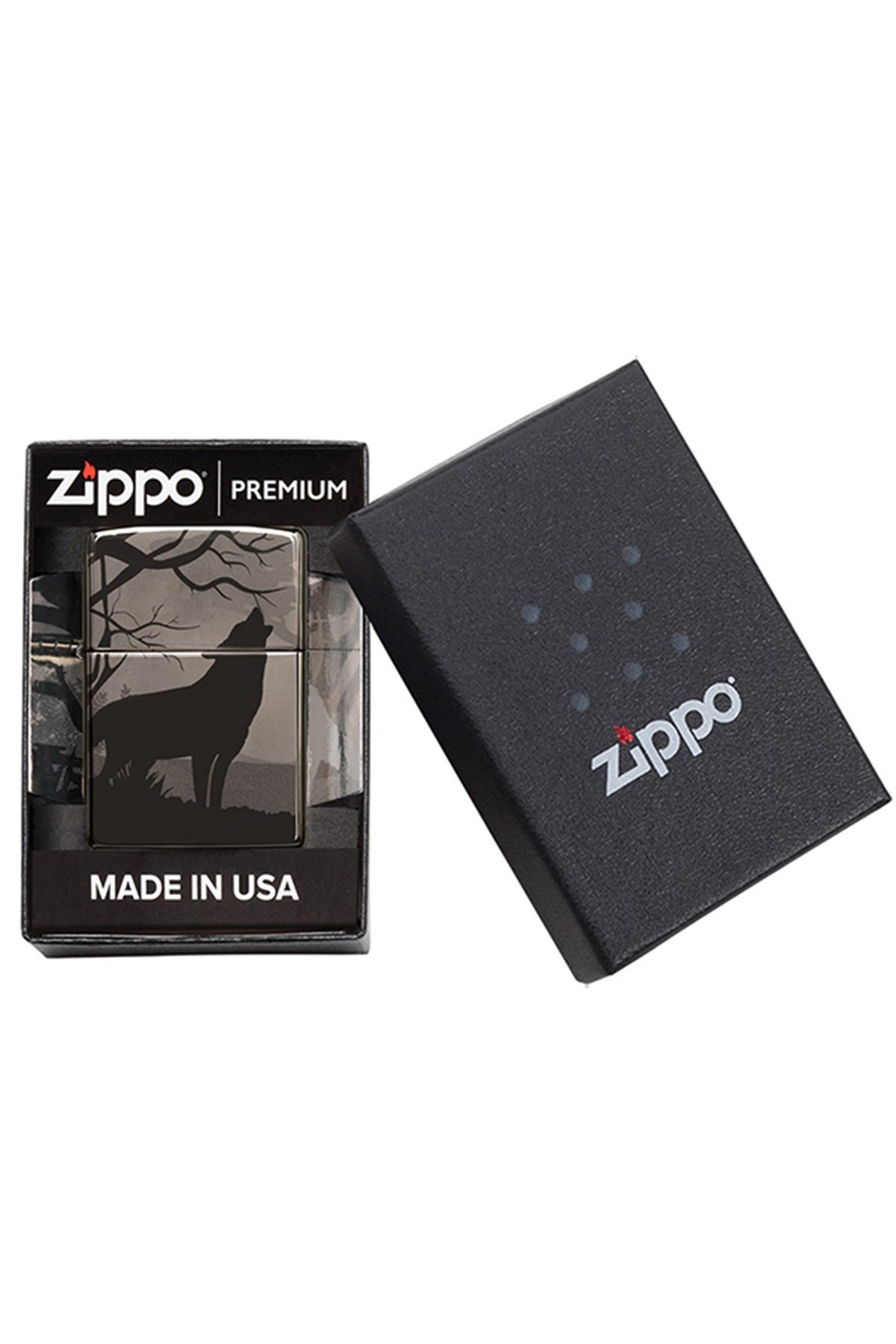 TR4420,Zippo Çakmak 49188-078554 Wolves Design