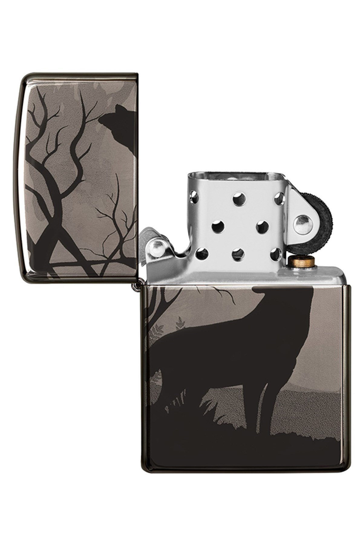 TR4420,Zippo Çakmak 49188-078554 Wolves Design