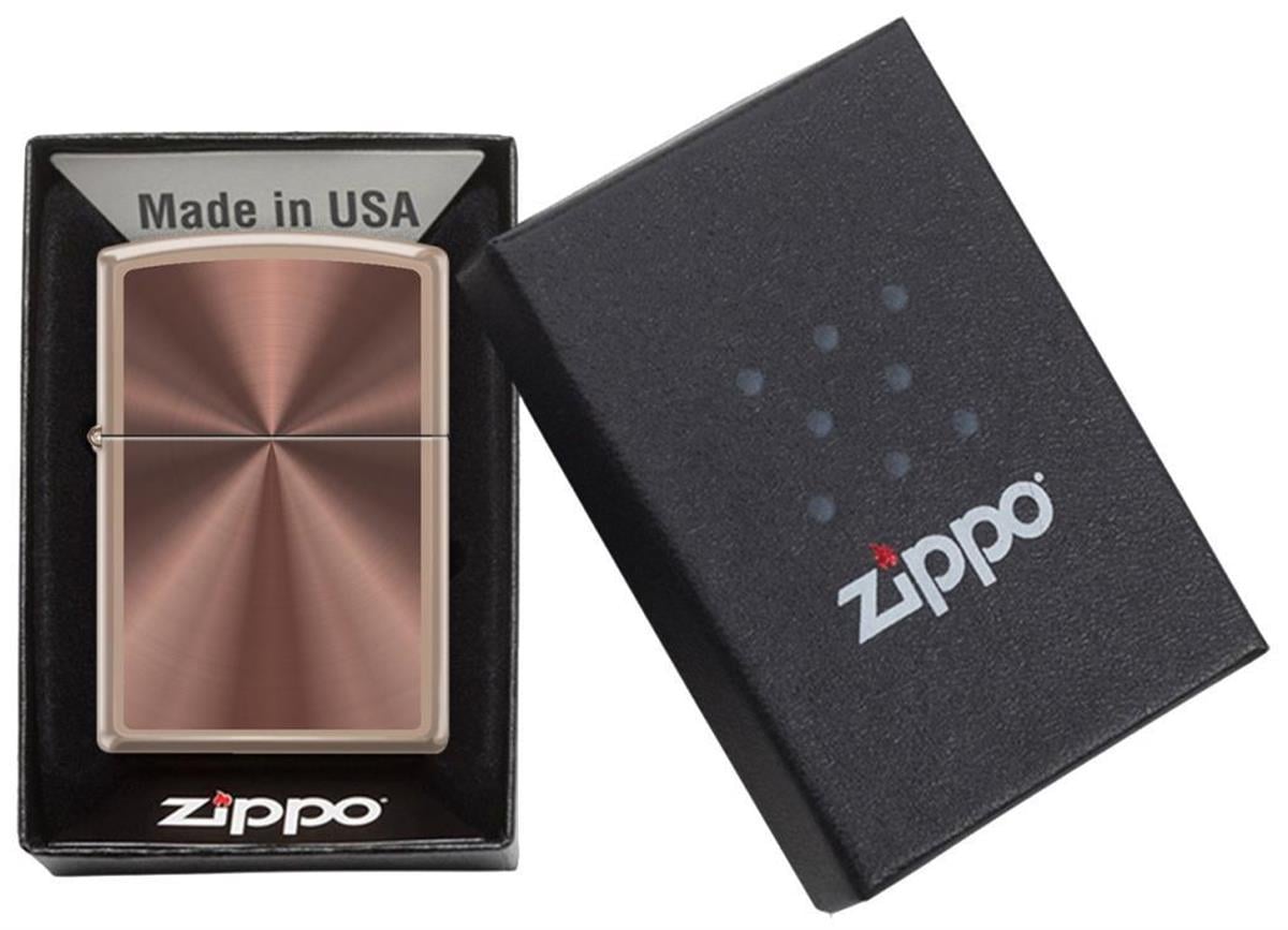 TR6302,Zippo Çakmak 49190-107352 Rose Gold Circular Brushed Effect