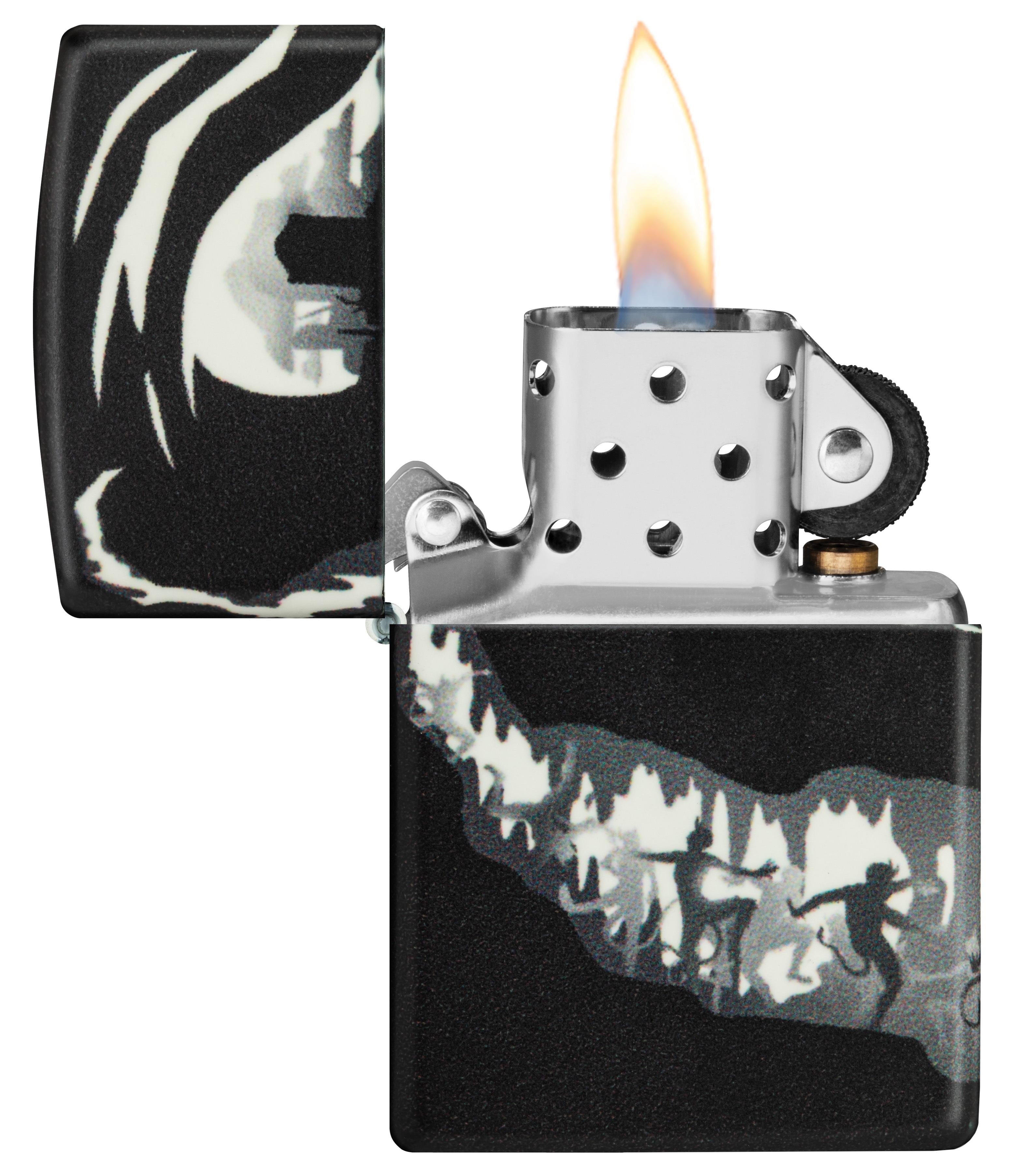 TR8544,Zippo Çakmak 49193 Grinning Pumpkin Design 46268-117309