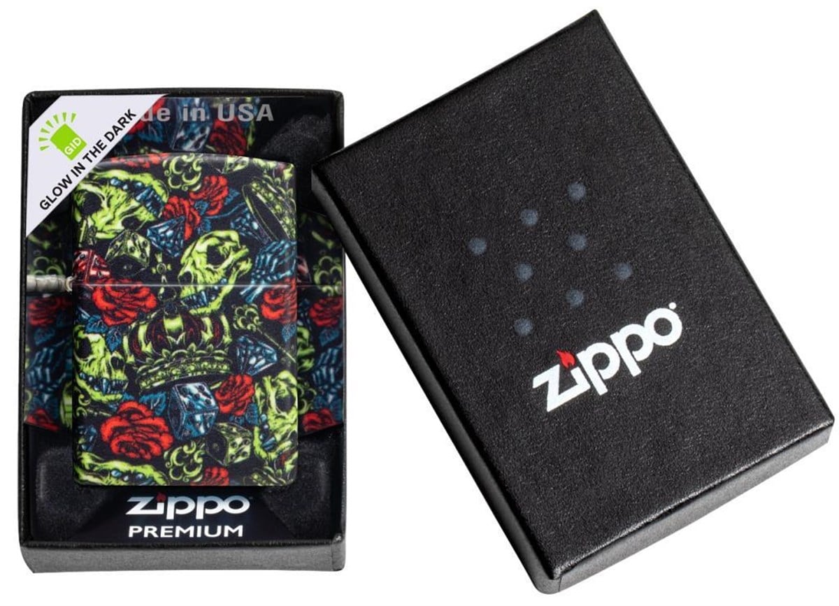 TR4007,Zippo Çakmak 49193 Skull Crown Design 49696-090641