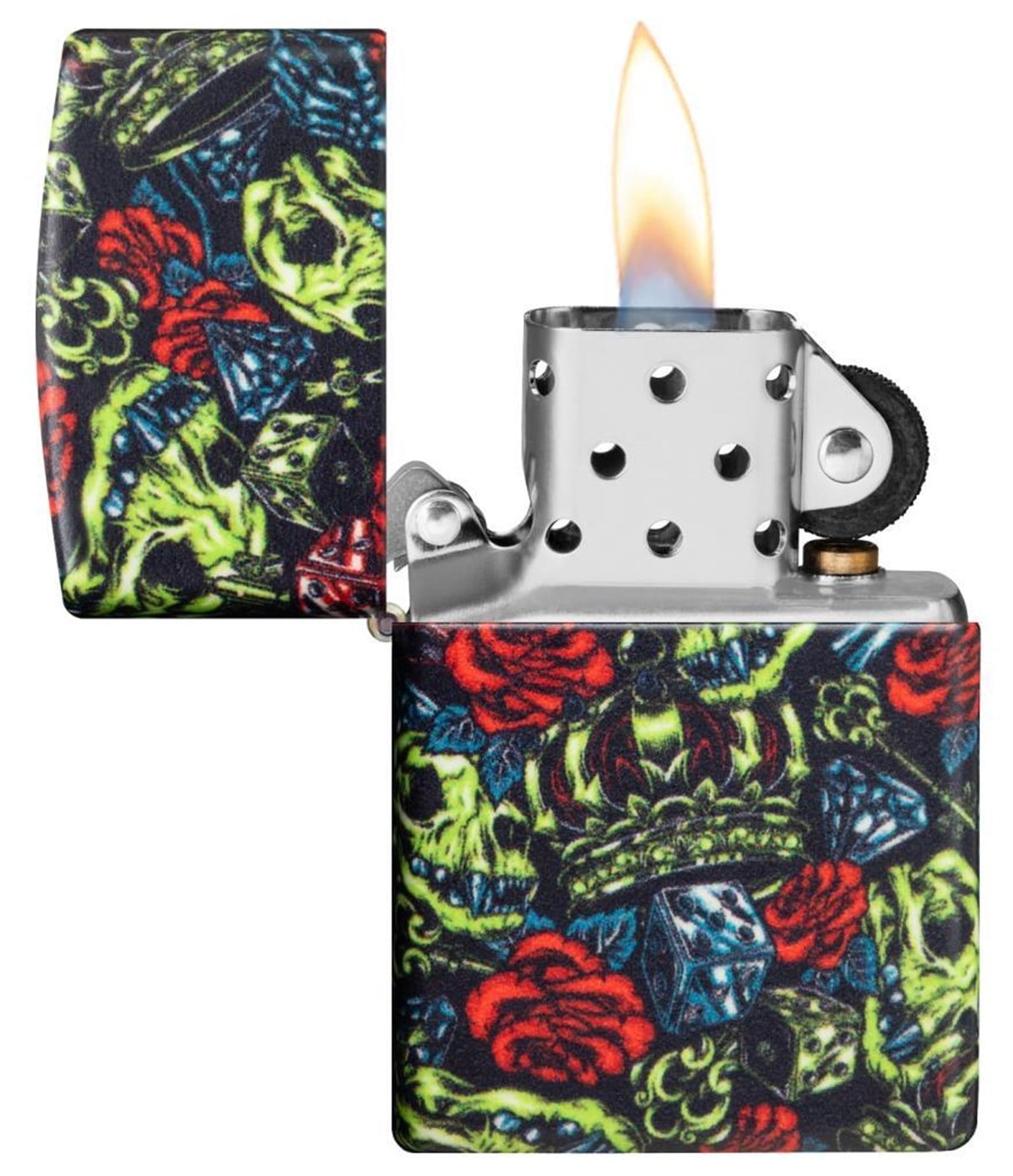 TR4007,Zippo Çakmak 49193 Skull Crown Design 49696-090641