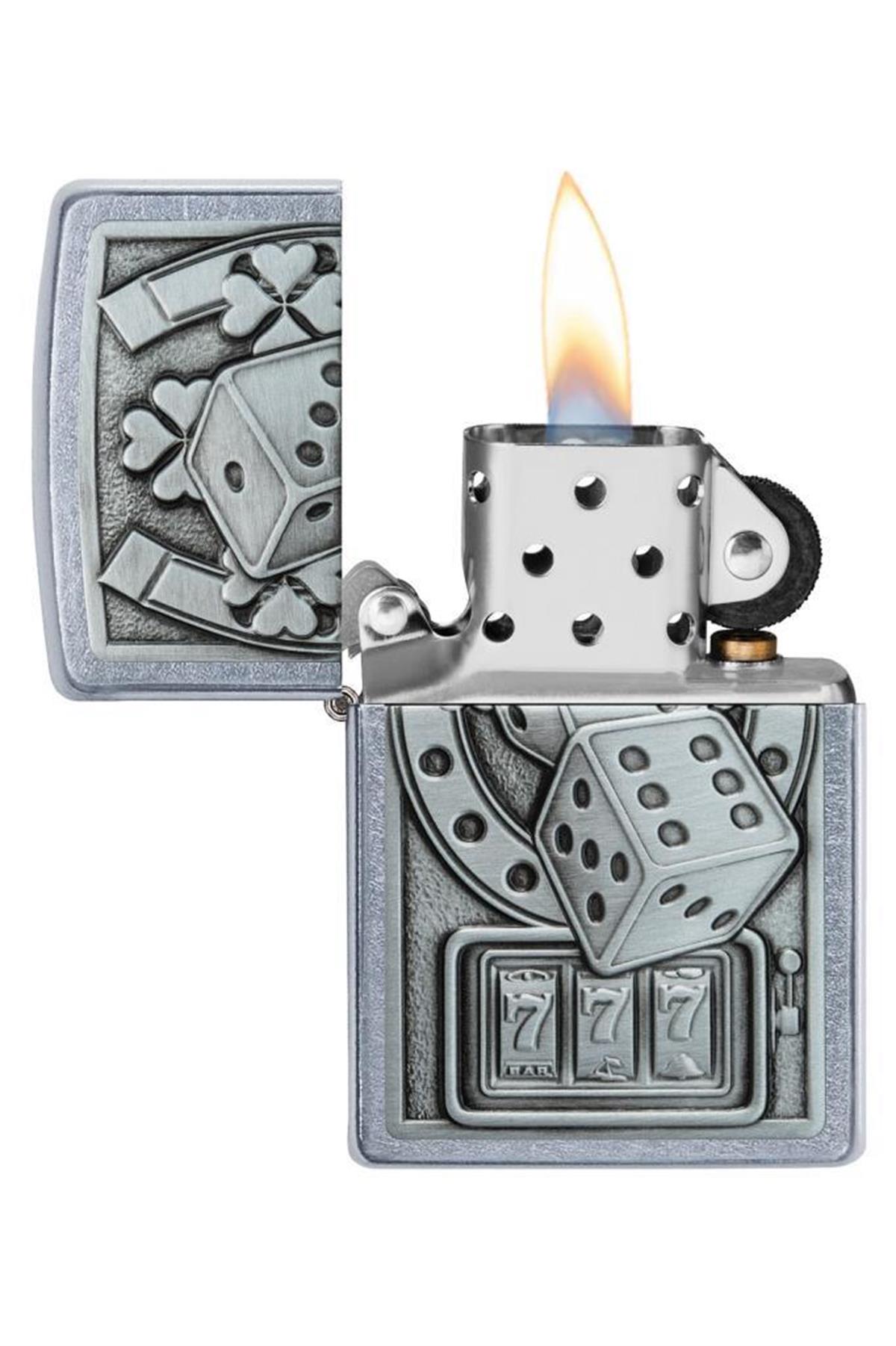 TR5350,Zippo Çakmak 49294-083353 207 Lucky Seven Emblem
