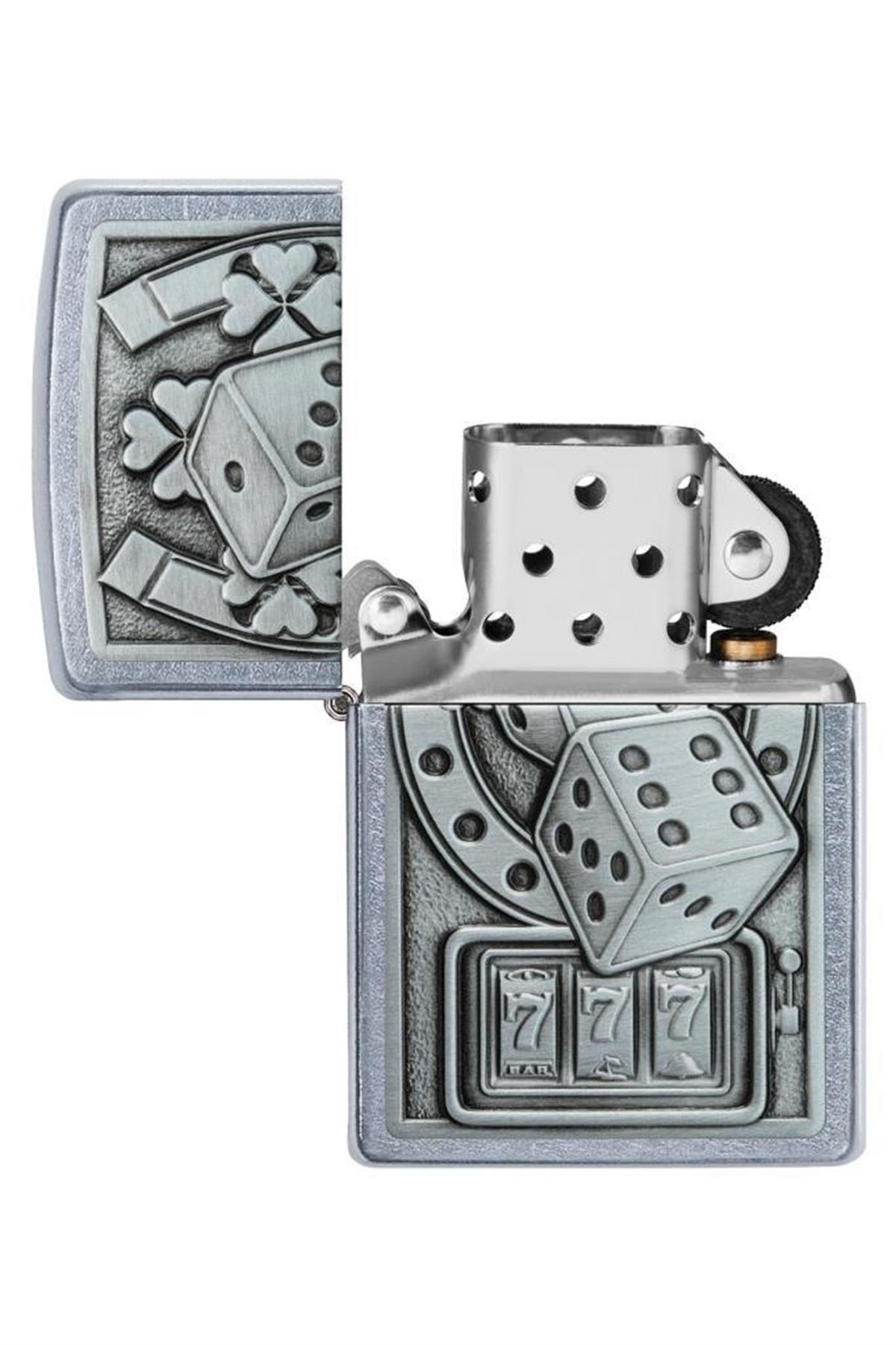 TR5350,Zippo Çakmak 49294-083353 207 Lucky Seven Emblem