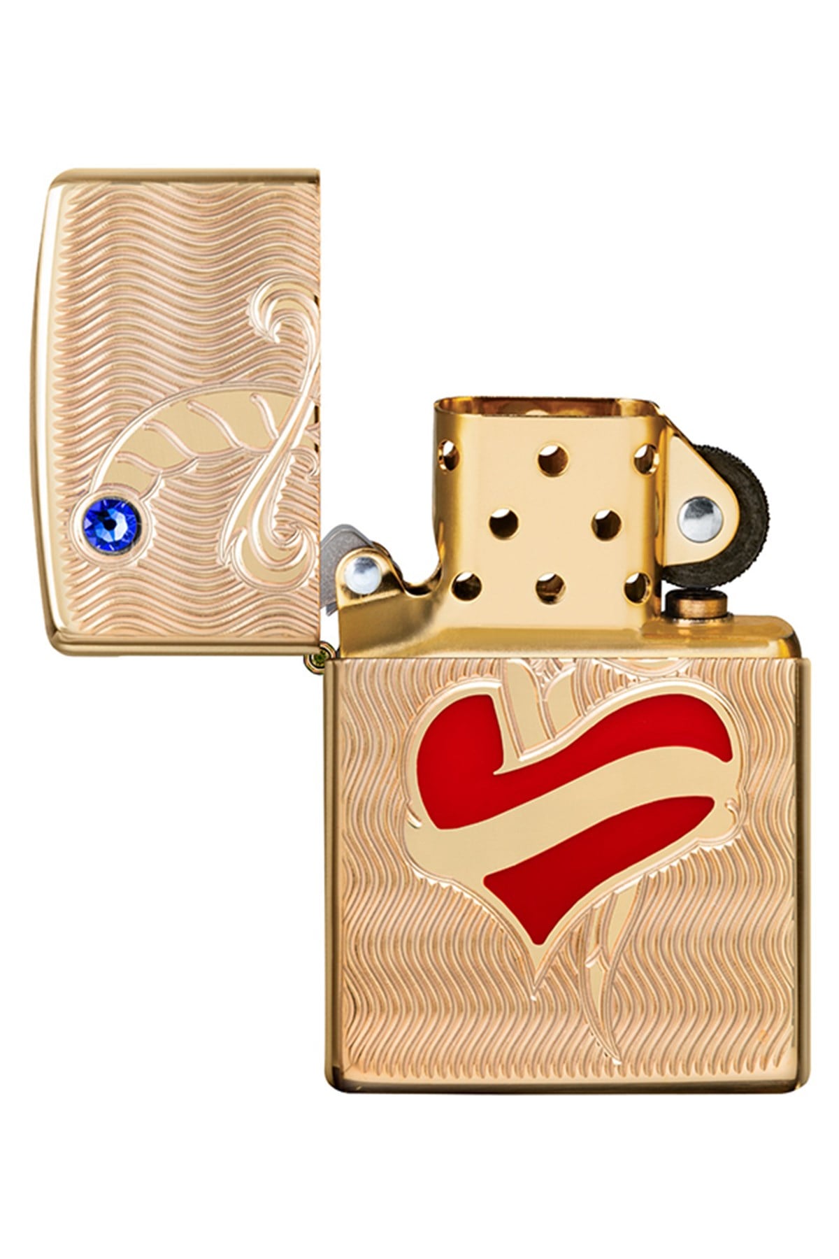 TR4887,Zippo Çakmak 49303-083344 Heart and Sword Design