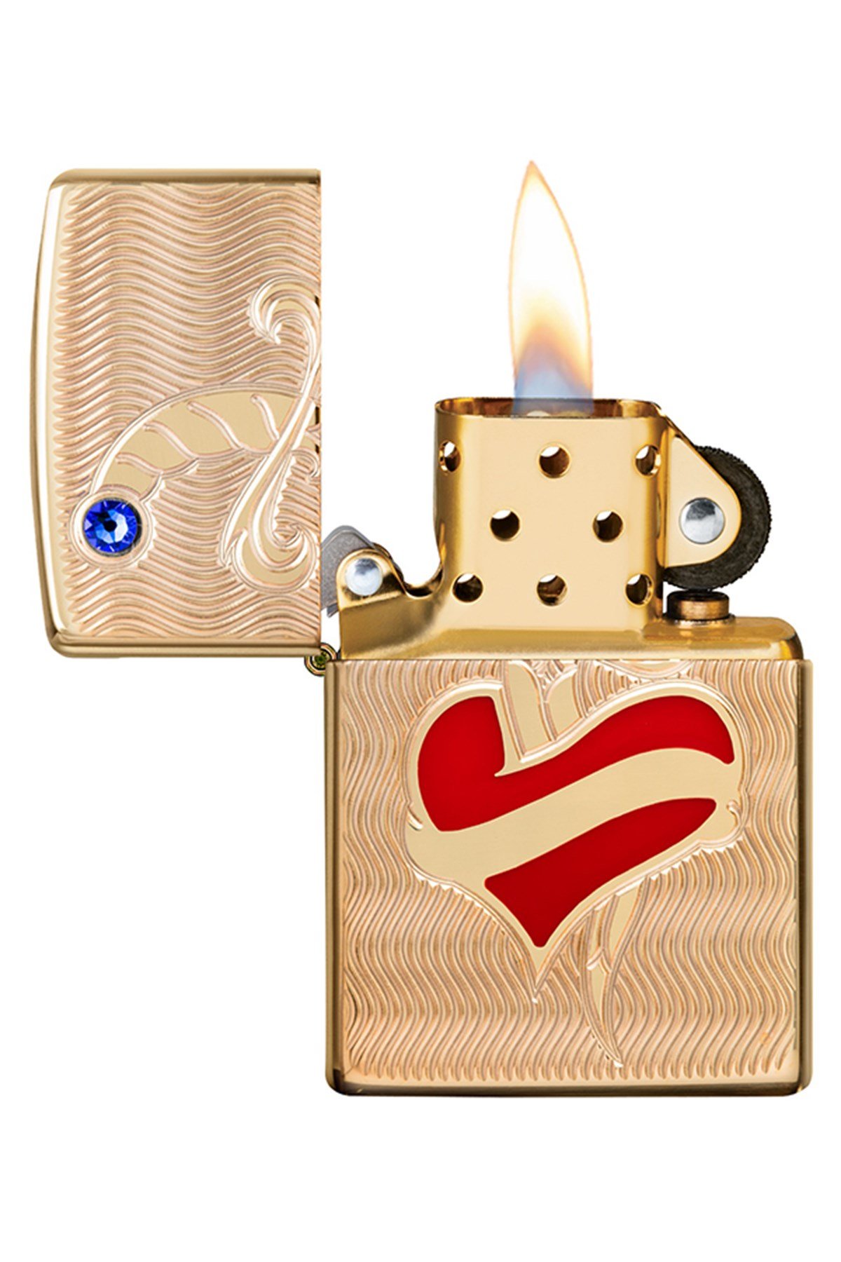 TR4887,Zippo Çakmak 49303-083344 Heart and Sword Design