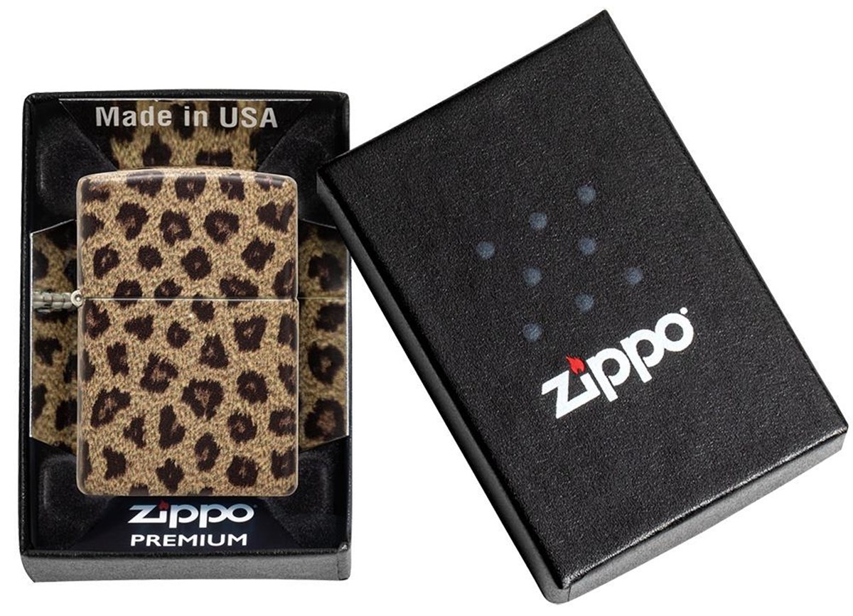 TR3199,Zippo Çakmak 49352 Leopard Print Design 49352-087703