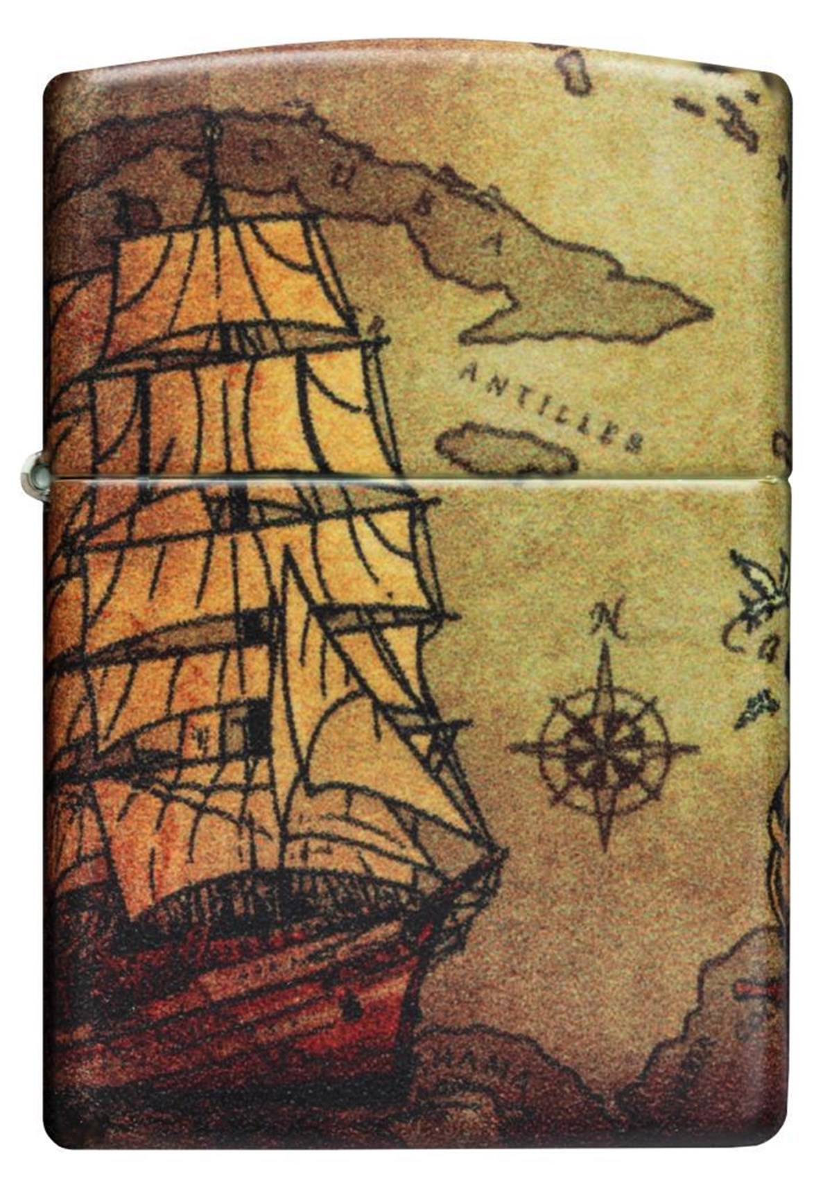 TR3446,Zippo Çakmak 49352 Pirate Ship Design 49355-083350