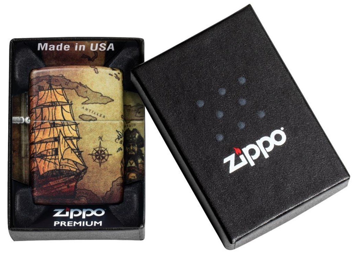 TR3446,Zippo Çakmak 49352 Pirate Ship Design 49355-083350