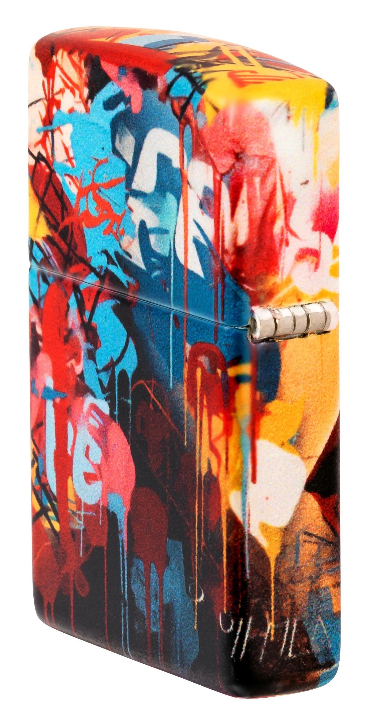 TR8465,Zippo Çakmak 49352 Street Art Face Design 46257-119788