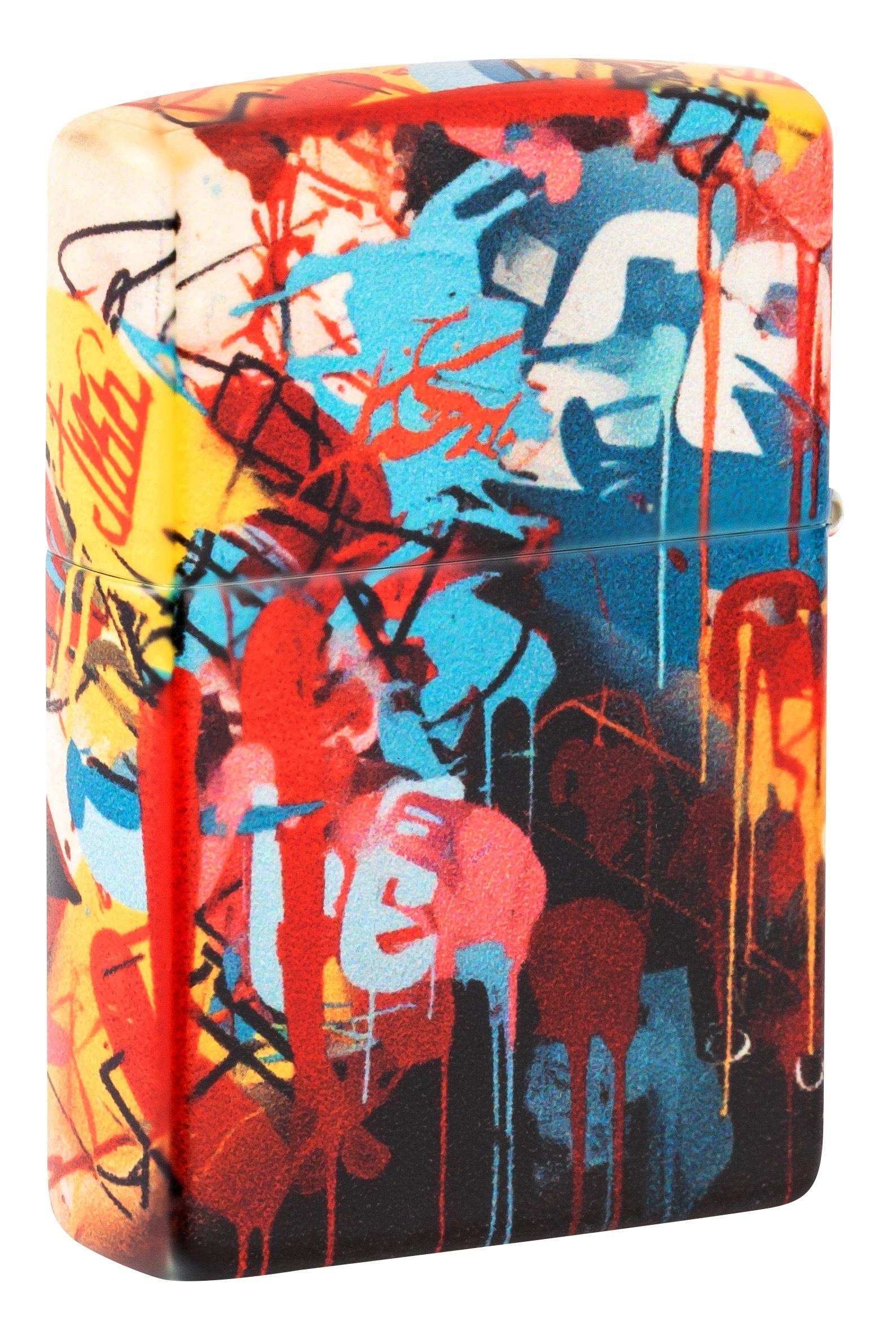 TR8465,Zippo Çakmak 49352 Street Art Face Design 46257-119788