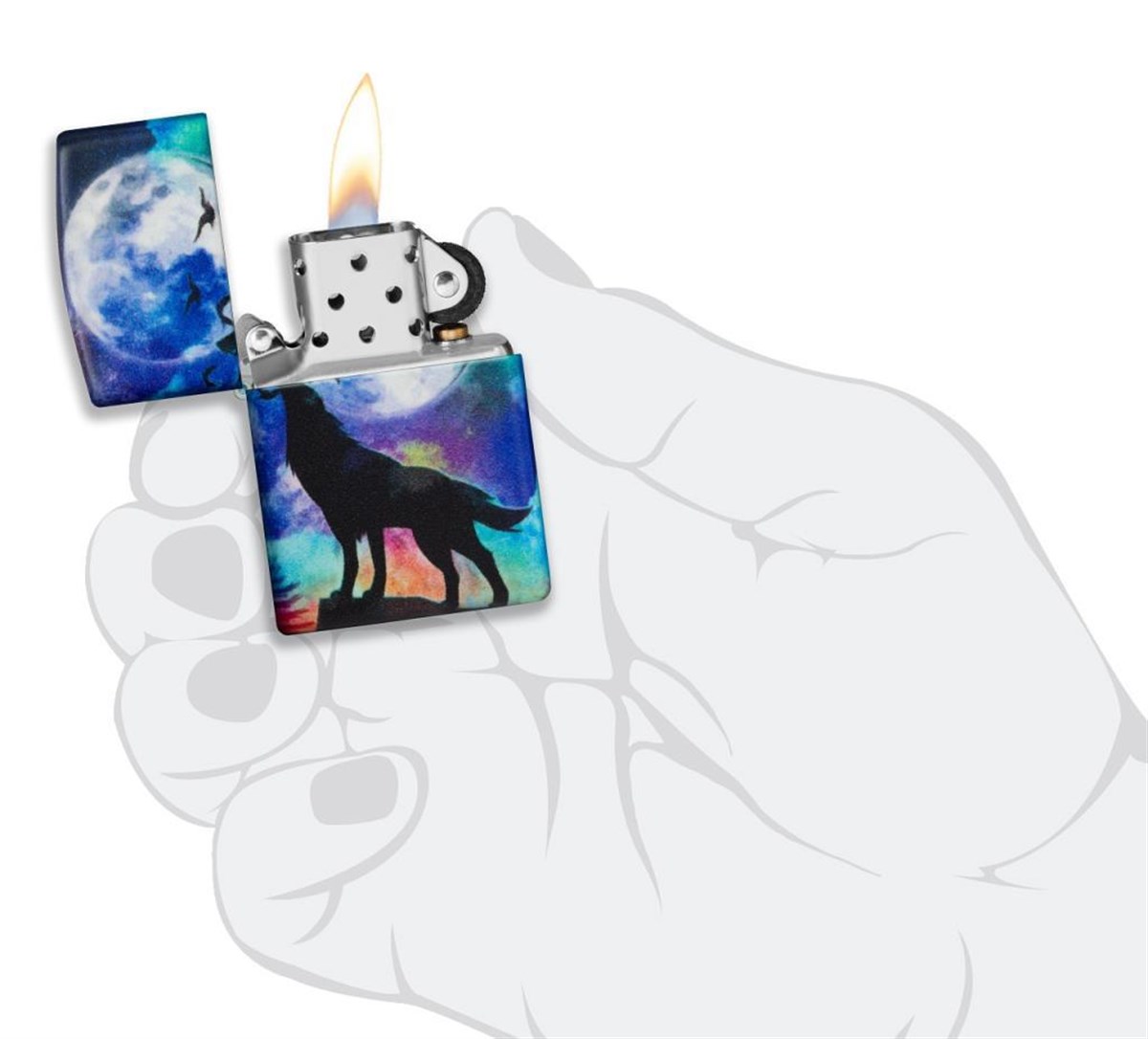TR4006,Zippo Çakmak 49352 Wolf Design 49683-090575