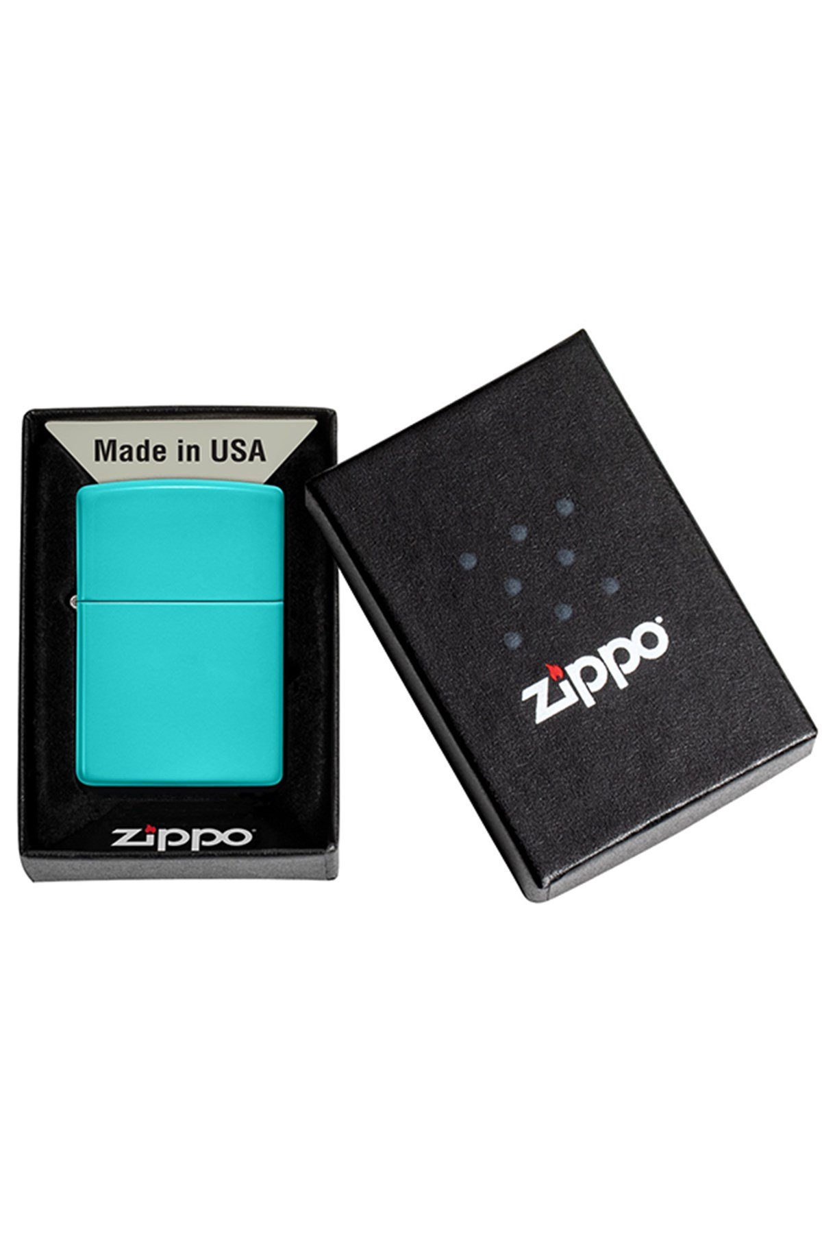 TR4877,Zippo Çakmak 49454-086819 Regular Flat Turquoise