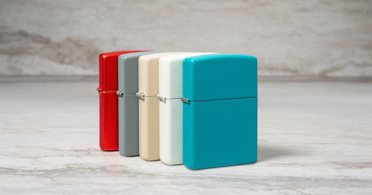 TR4877,Zippo Çakmak 49454-086819 Regular Flat Turquoise