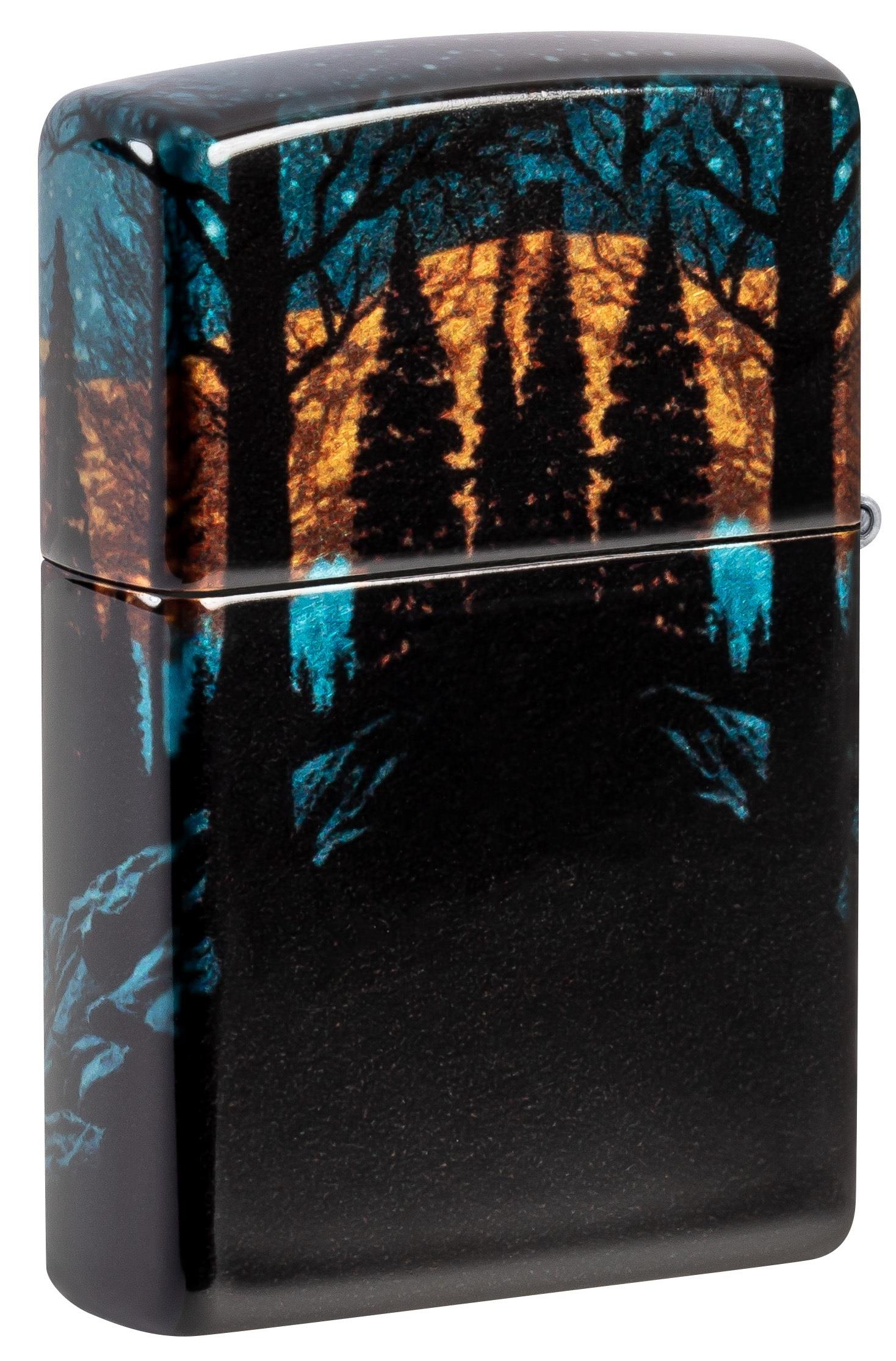 TR8462,Zippo Çakmak 49459 Wolf In Moon Design 46252-119988