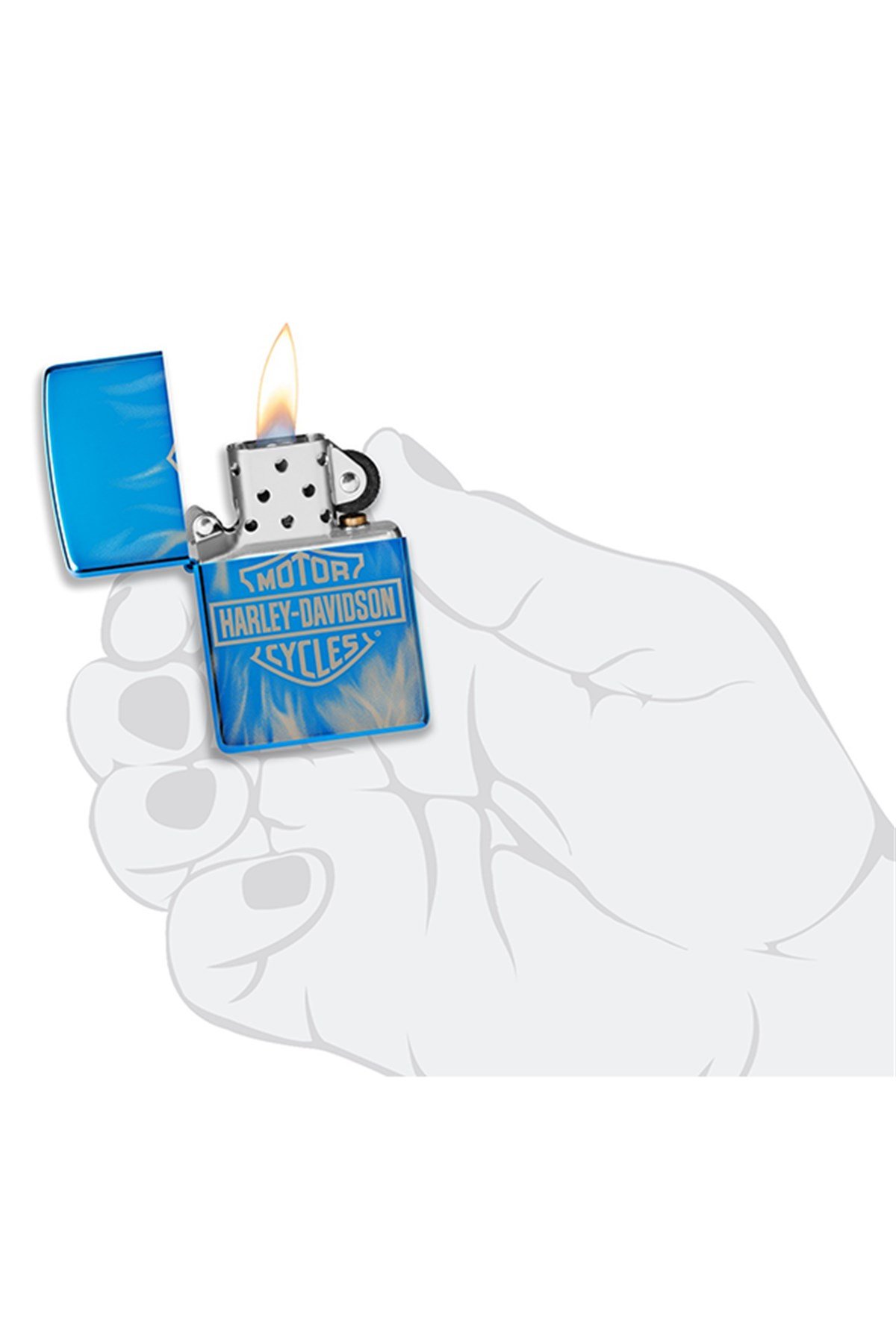 TR4890,Zippo Çakmak 49469-099455 Sapphire 20446 Harley Davidson
