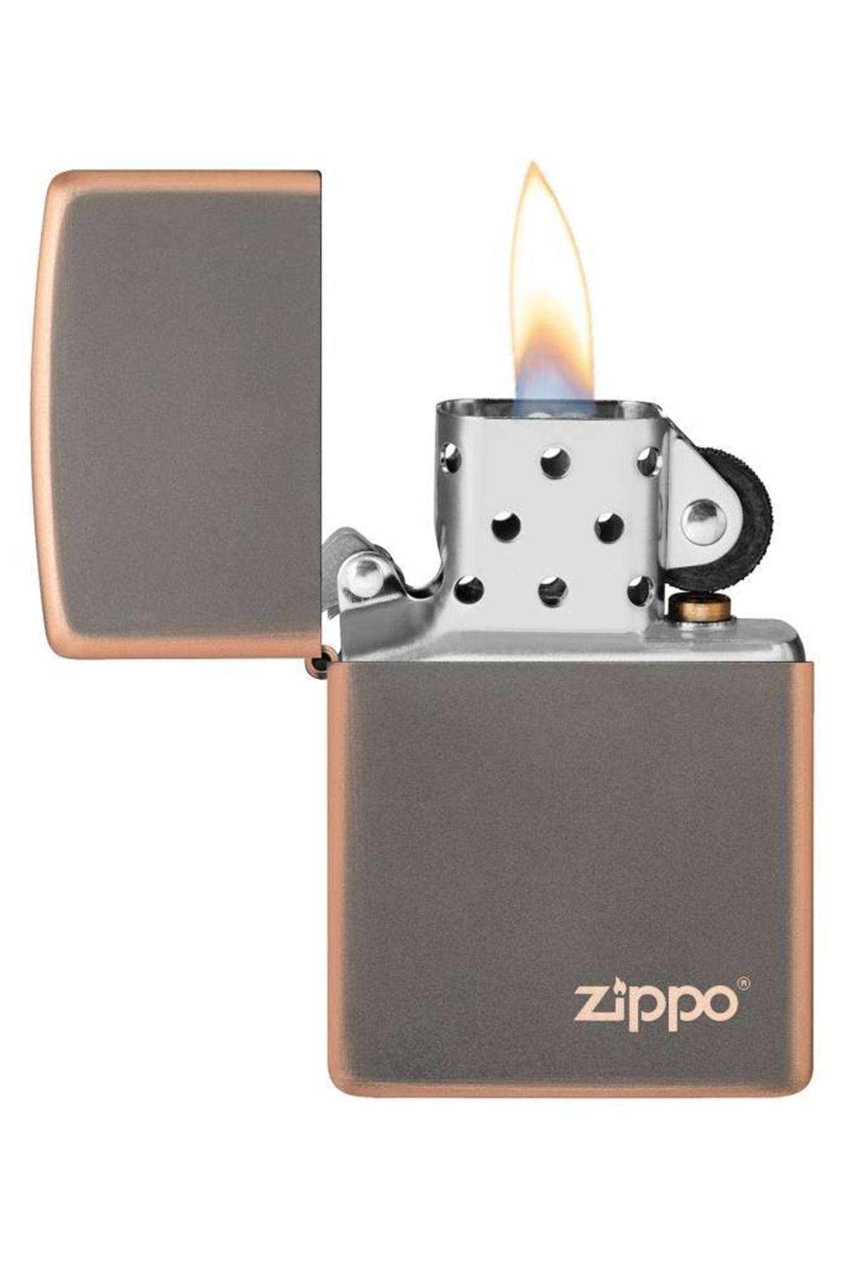 TR5362,Zippo Çakmak 49839ZL-094891 49839 Rustic Bronze Zippo Lasered