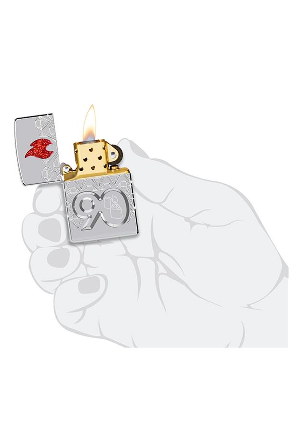 TR4450,Zippo Çakmak 49865-000002 90Th Anniversary Emea