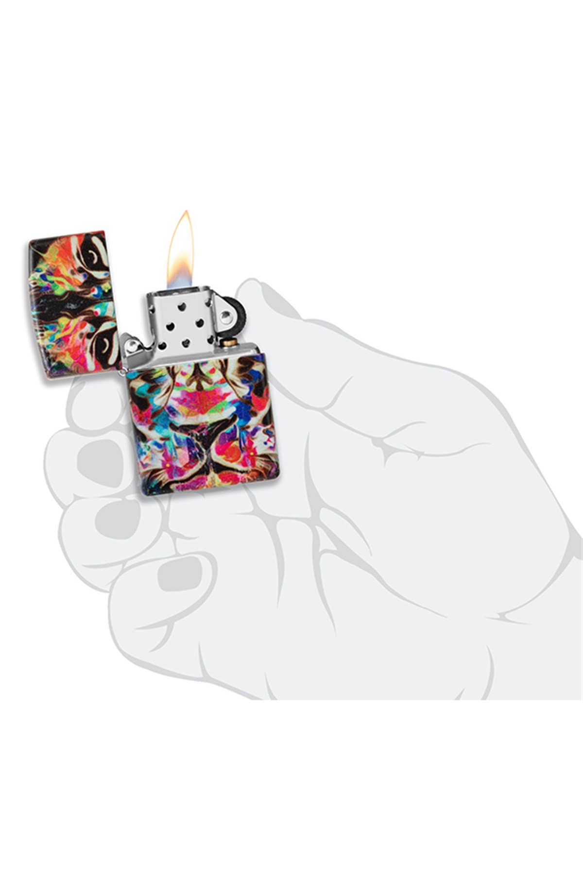 TR4882,Zippo Çakmak 49901-100738 Lion Design