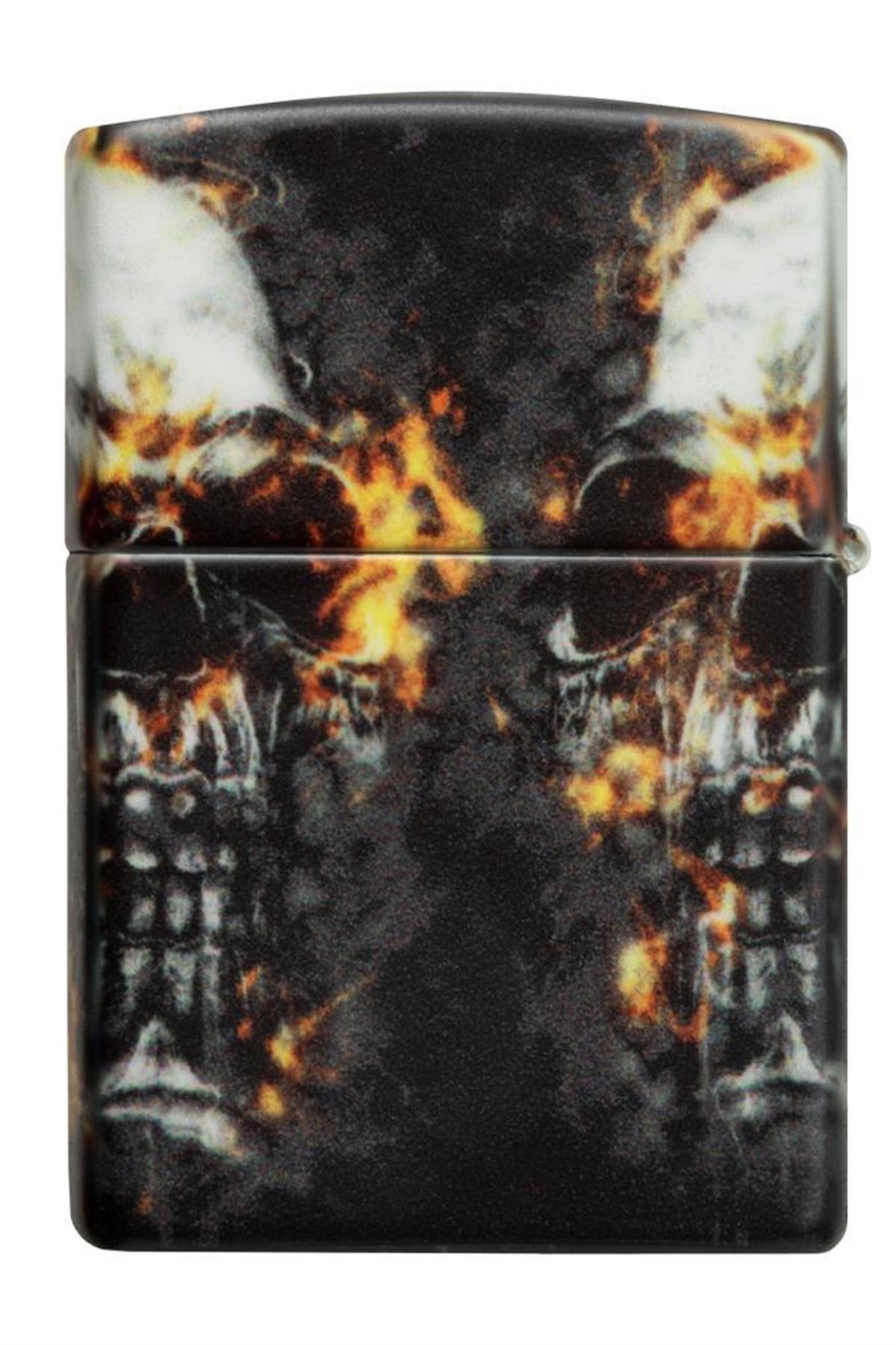 TR6168,Zippo Çakmak 49913-105738 Smokey Skulls Design