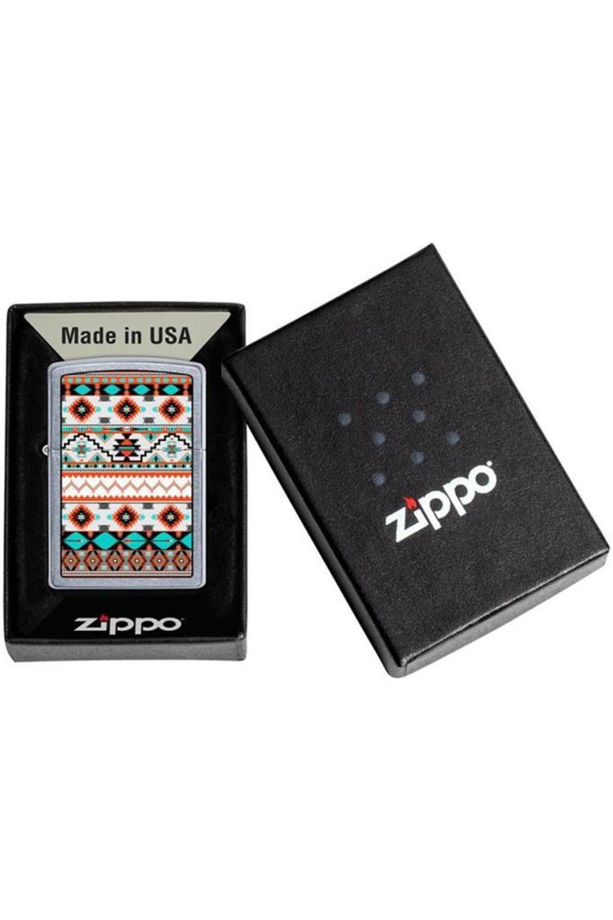 TR5676,Zippo Çakmak Aztec Pocket Design