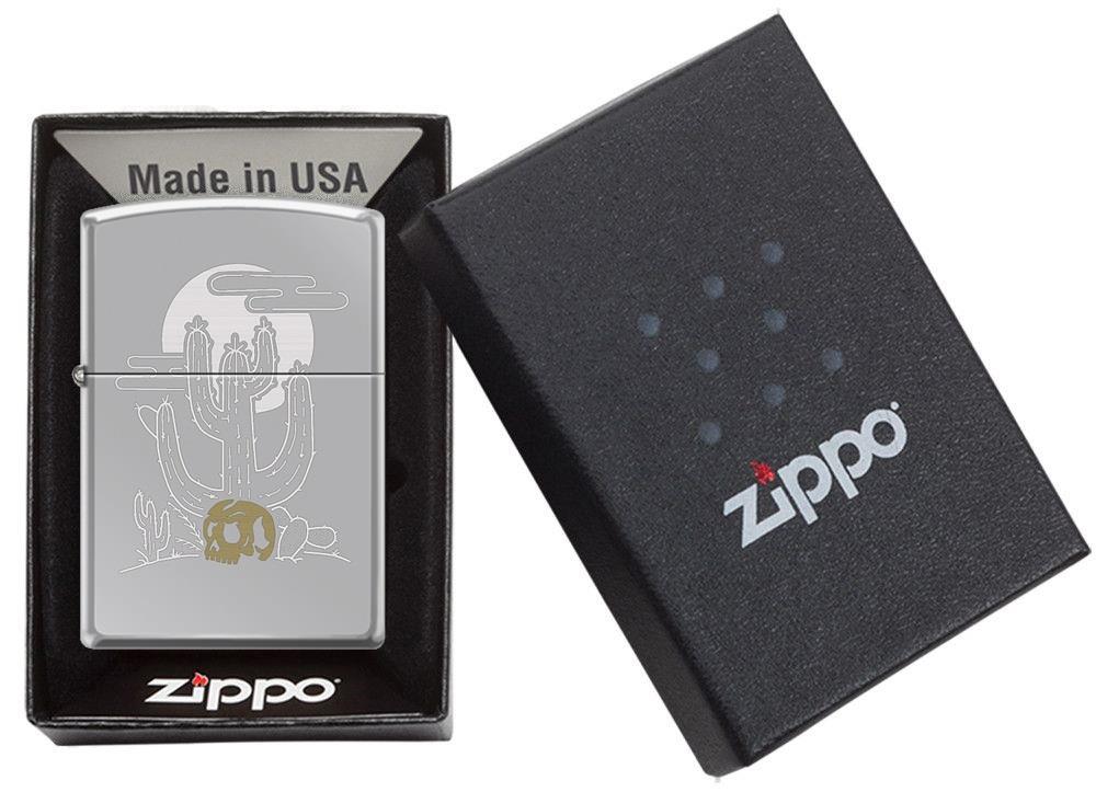 TR8575,Zippo Çakmak Cactus And Skull Design 250-116087