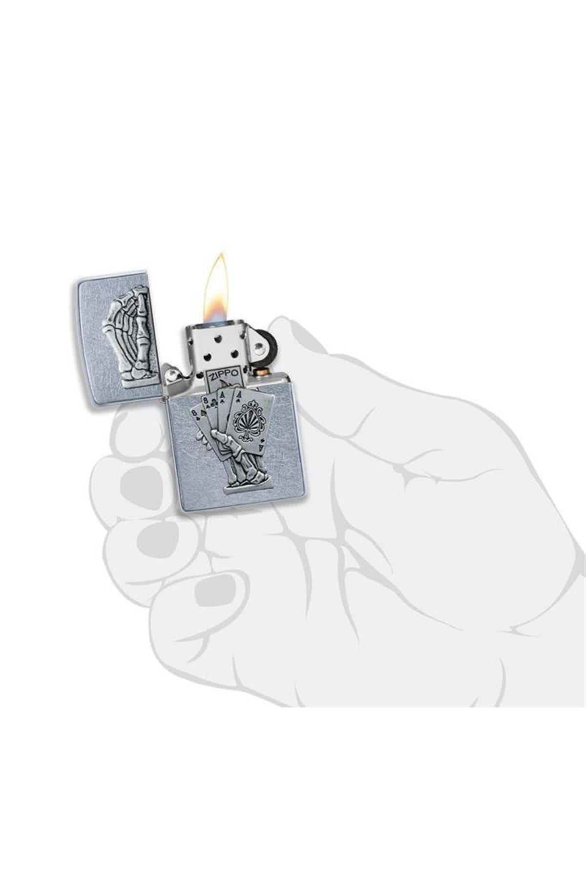 TR4243,Zippo Çakmak Dead Man's Hand Emblem 49536-089074
