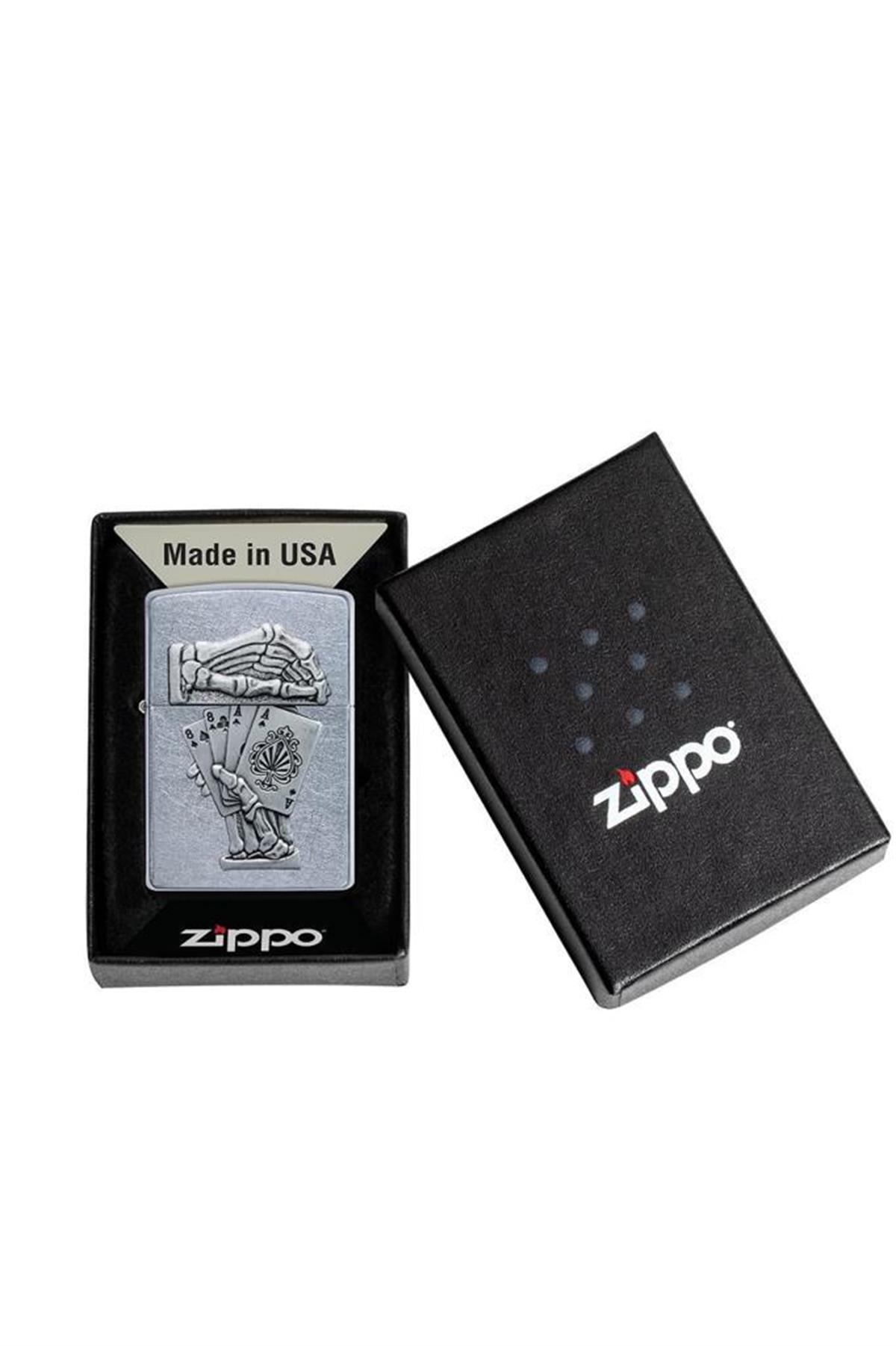 TR4243,Zippo Çakmak Dead Man's Hand Emblem 49536-089074