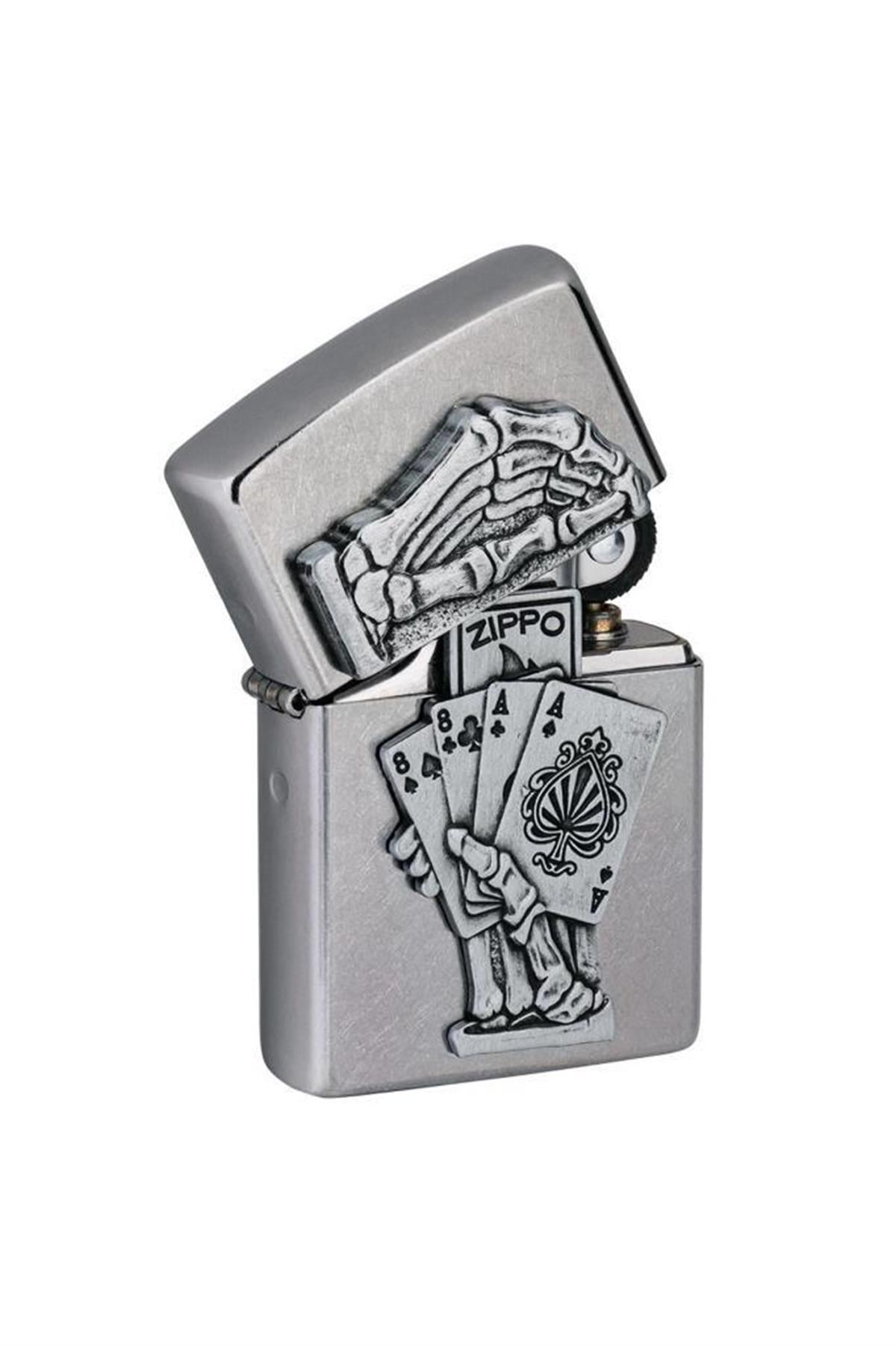 TR4243,Zippo Çakmak Dead Man's Hand Emblem 49536-089074
