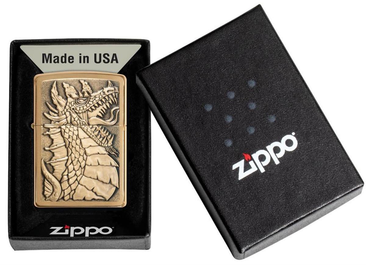 TR3457,Zippo Çakmak Dragon 1 Emblem Design 49297-083363