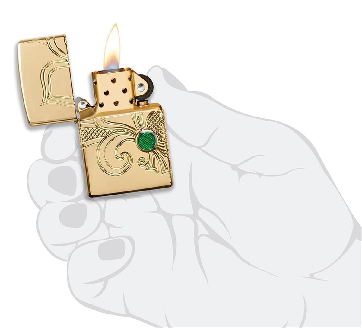 TR4218,Zippo Çakmak FLEU DE LIS DESIGN 49108-078926