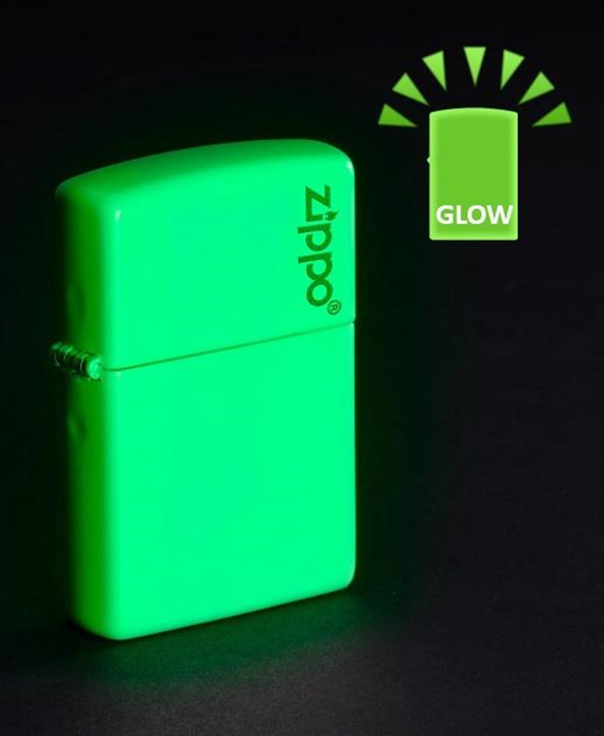 TR4536,Zippo Çakmak Glow in Dark Zippo Logo 49193ZL-087043