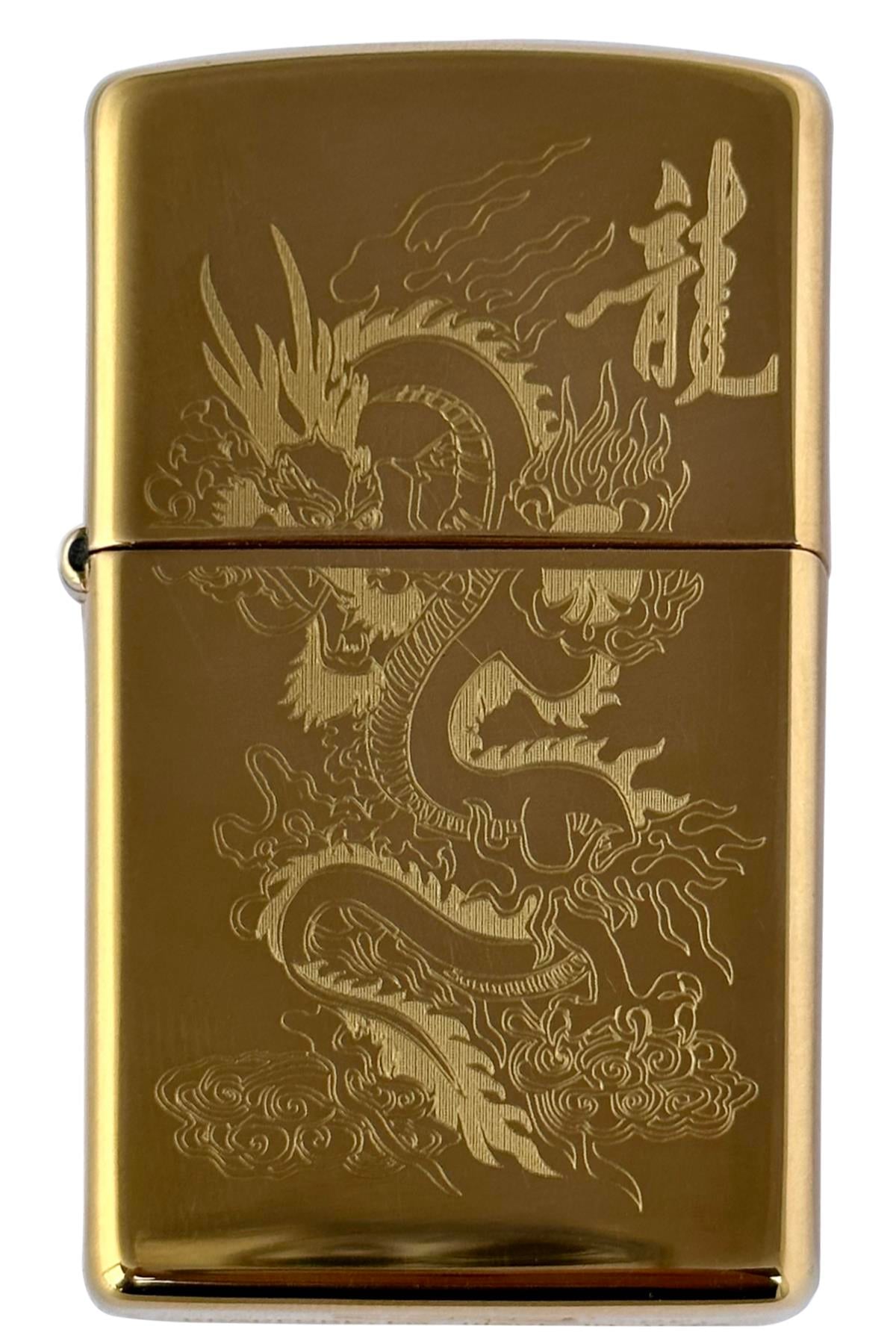 TR5699,Zippo Çakmak Gold Dragon Design