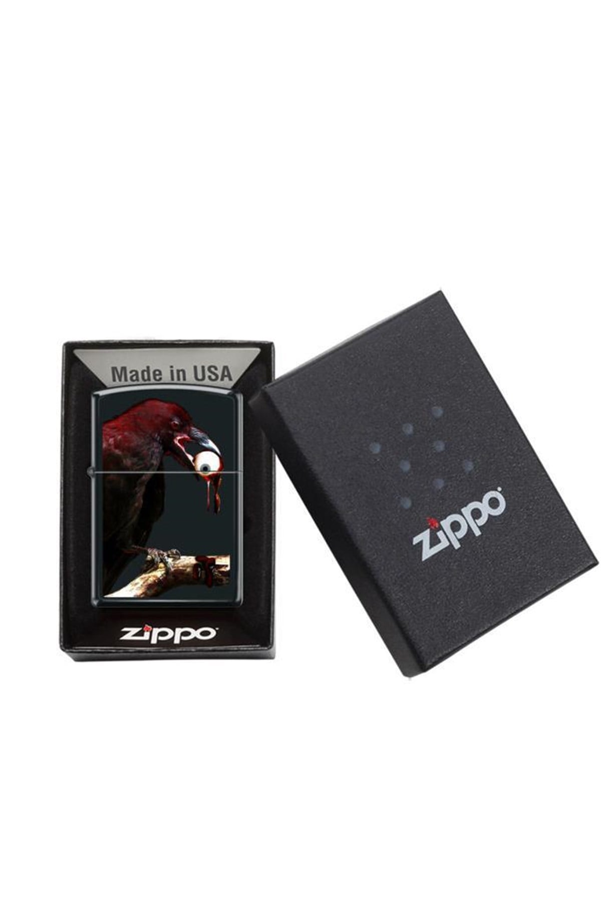 TR4254,Zippo Çakmak Gothic Raven 218-096151