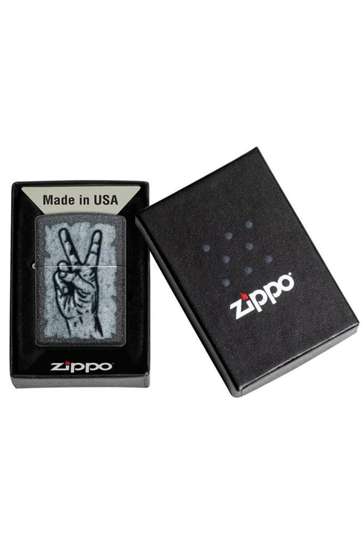 TR5658,Zippo Çakmak Graffiti Peace Design