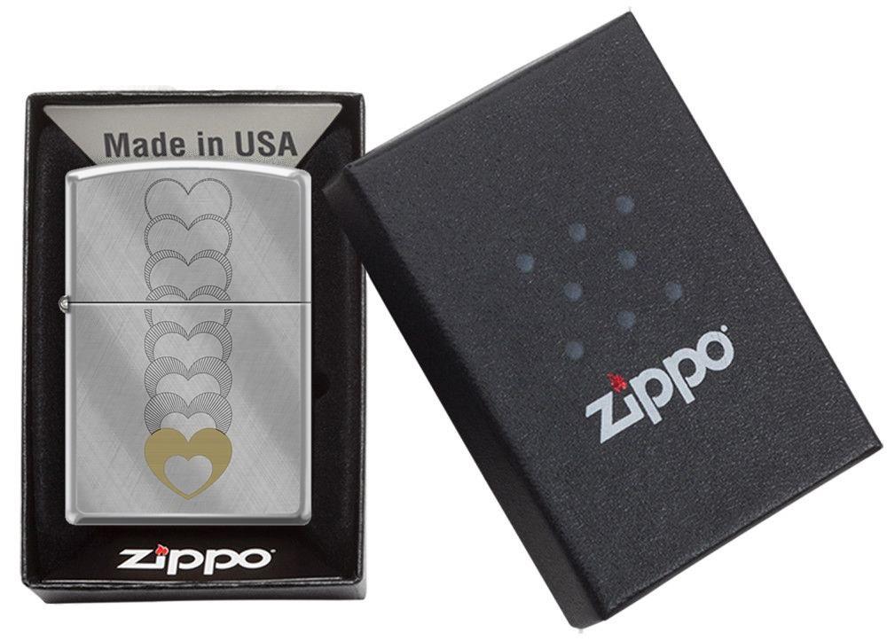 TR9377,Zippo Çakmak Heart Pattern Design 28182-115817