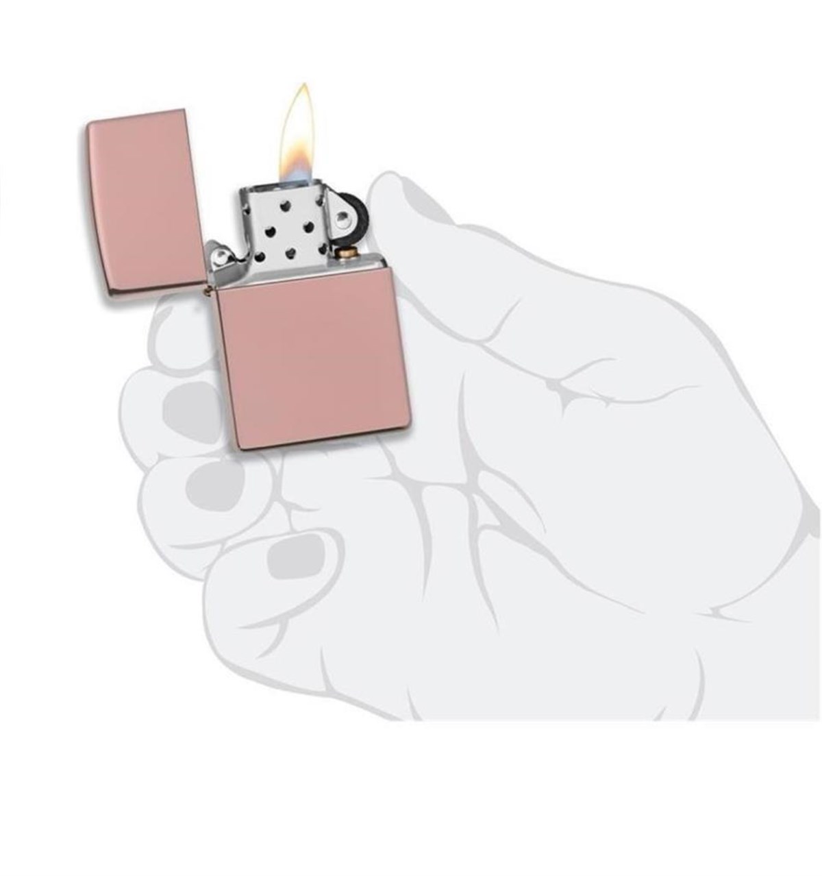 TR2598,Zippo Çakmak Hp Rose Gold 49190 49190-078684