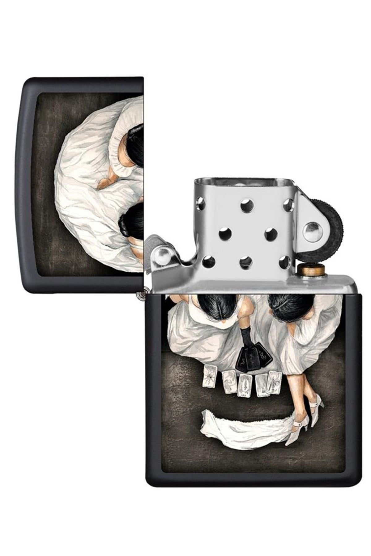TR4541,Zippo Çakmak Illuison Skull Design 218-080486