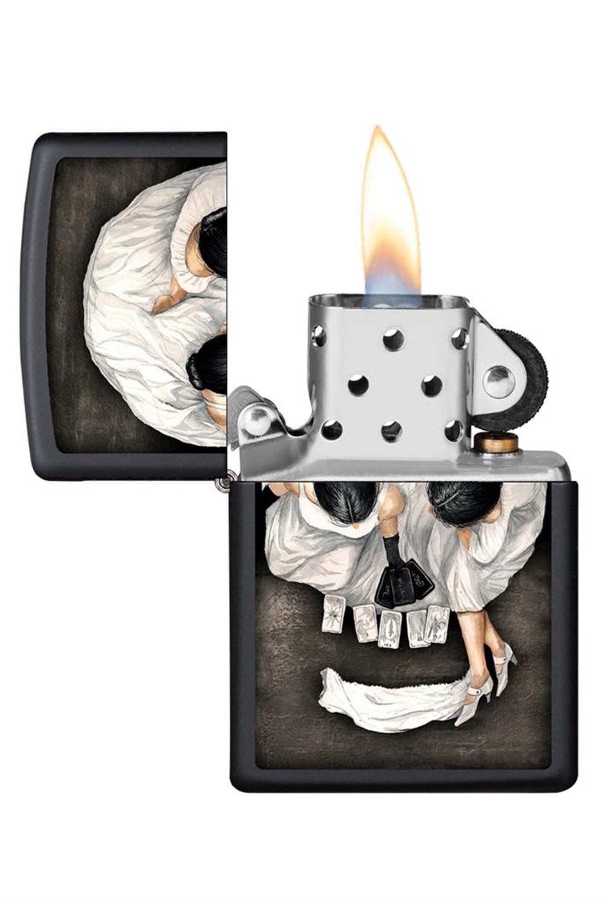 TR4541,Zippo Çakmak Illuison Skull Design 218-080486