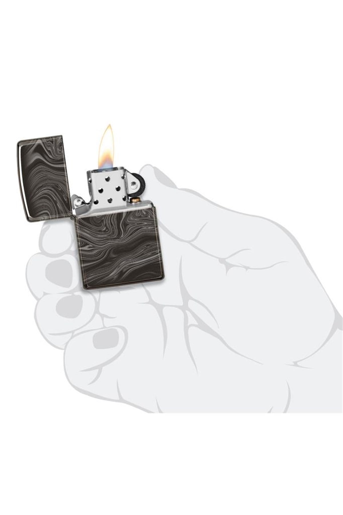 TR4790,Zippo Çakmak Marble Pattern Design 49812-094739