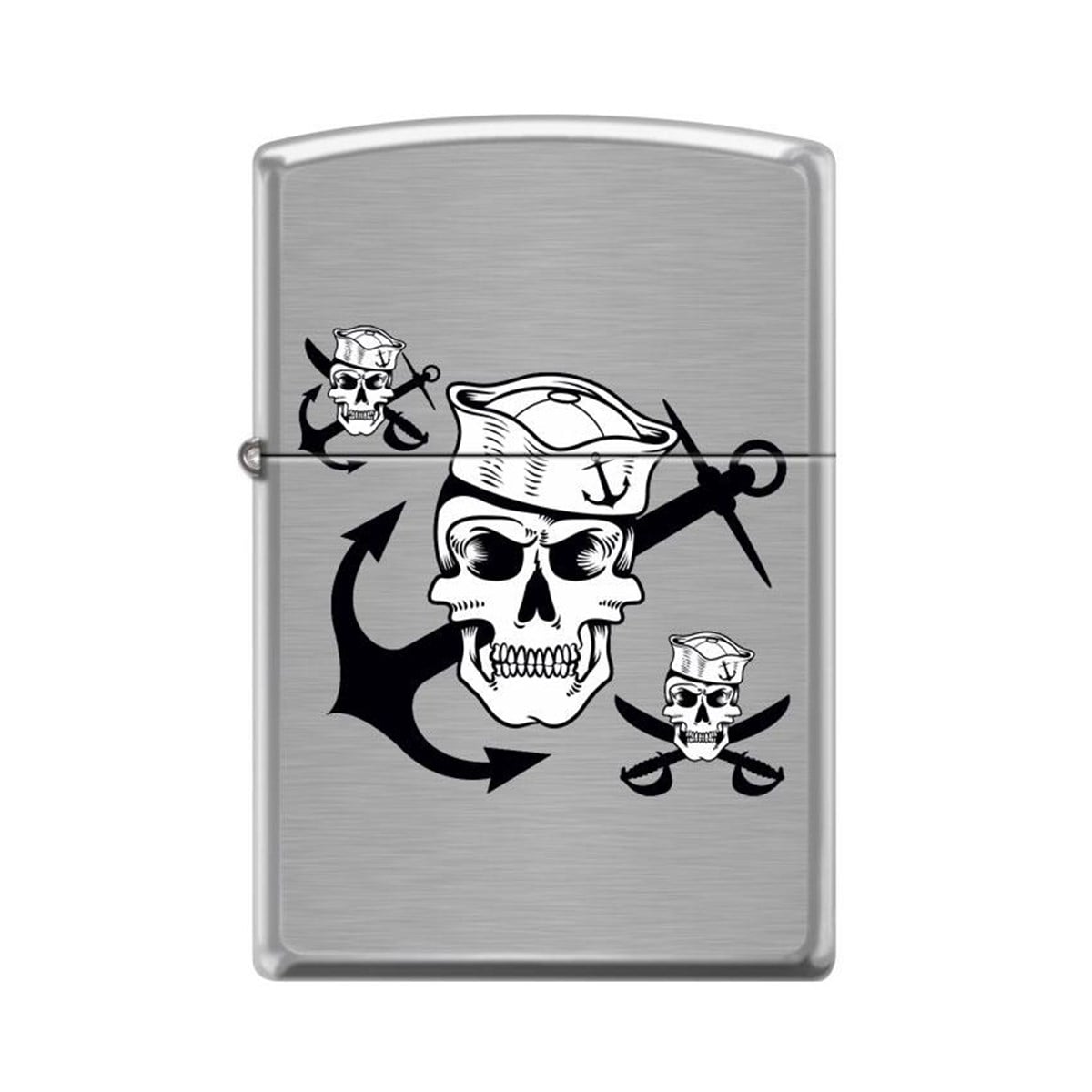 TR3968,Zippo Çakmak Pirate Skull Anchors Design 200-063315