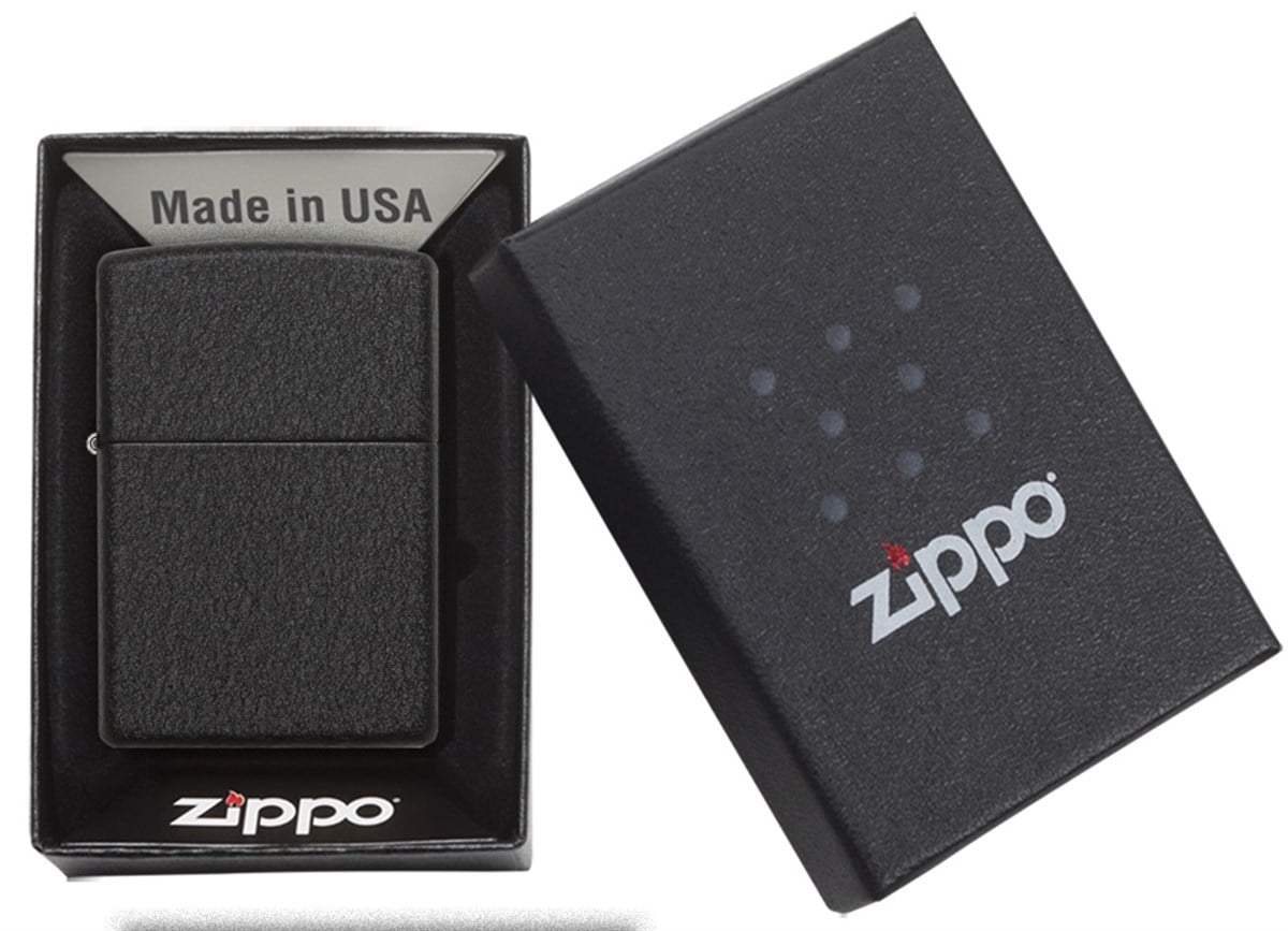 TR2000,Zippo Çakmak Reg Black Crackle 236-000246