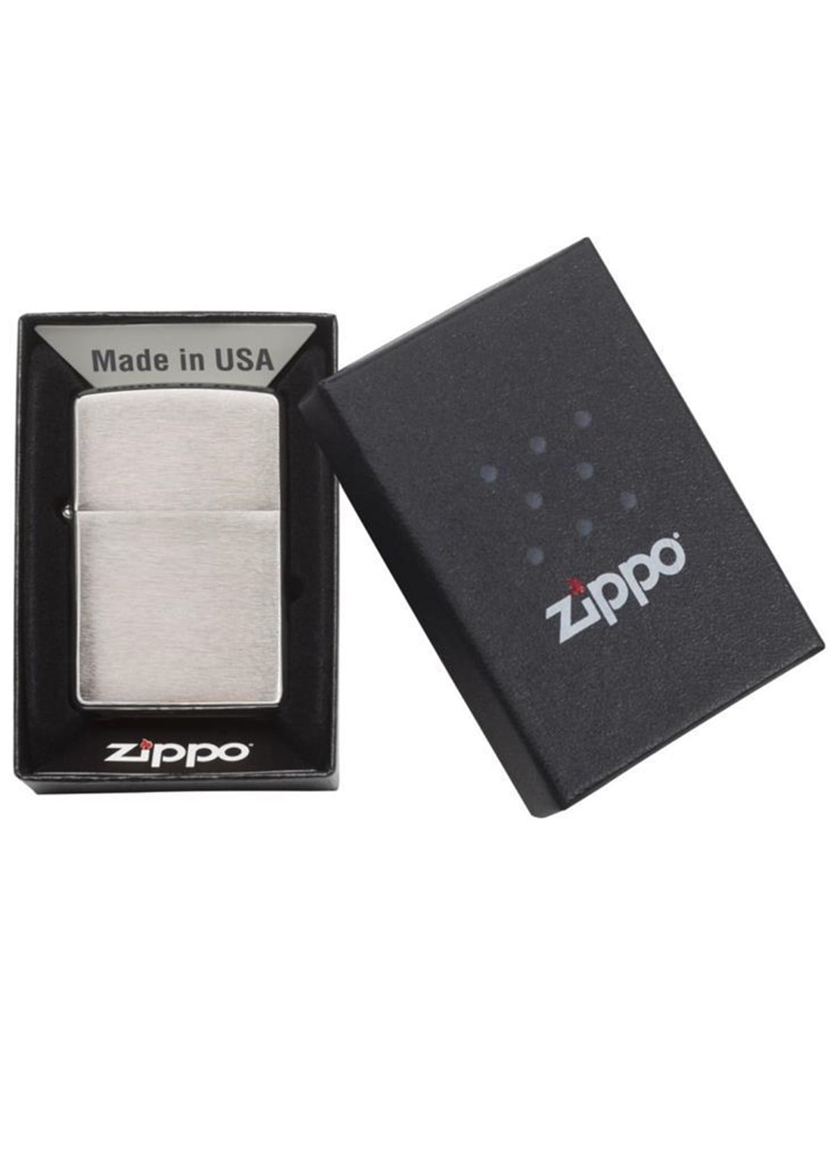 TR2055,Zippo Çakmak Reg Brush Finish Crome 200-019272