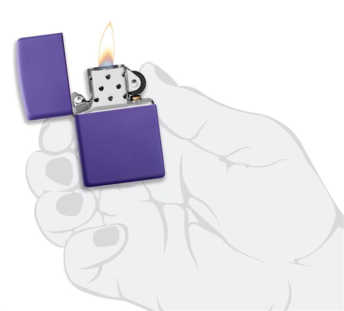 TR3343,Zippo Çakmak Reg Purple Matte 237 237-078686